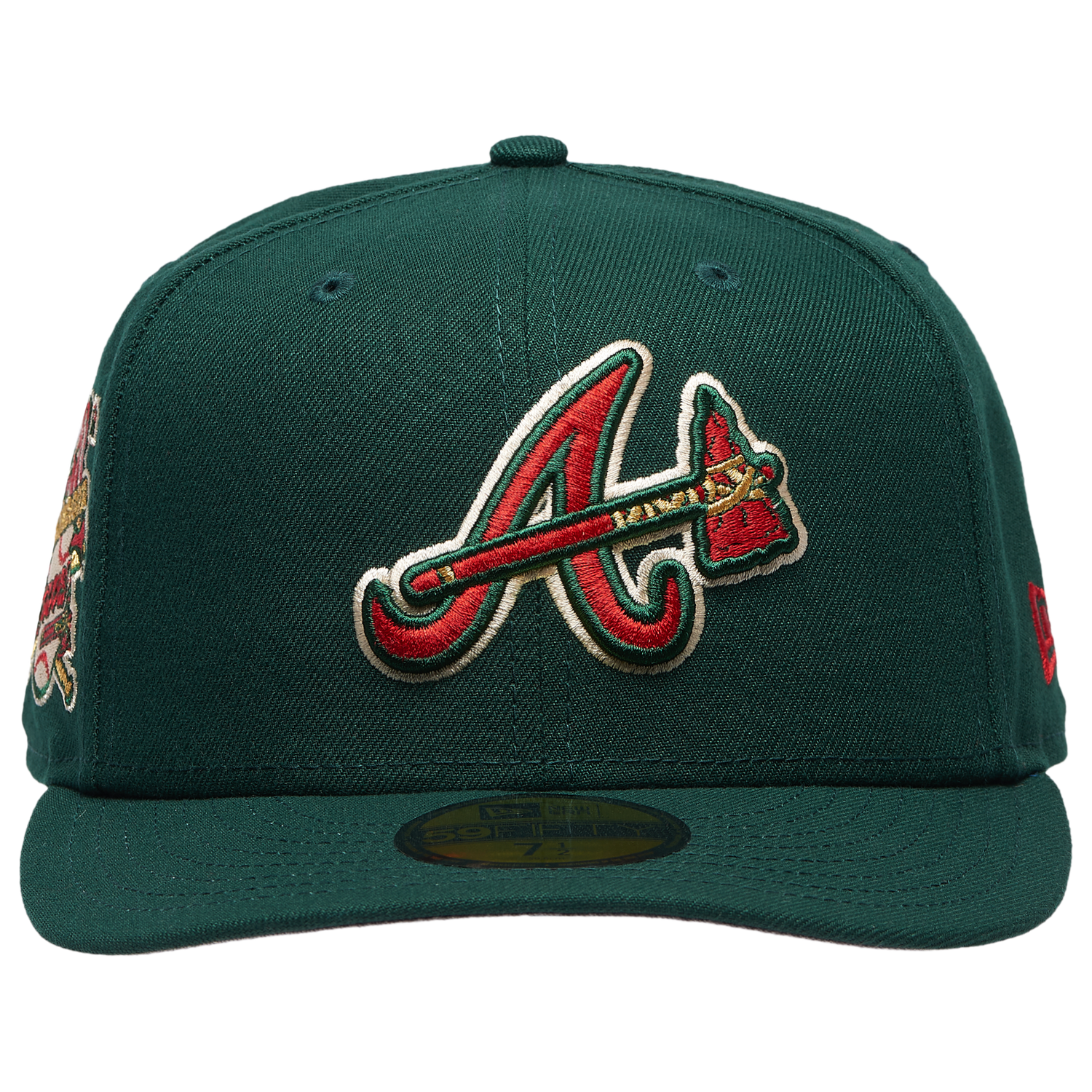 New Era Braves 5950PC 30th Anniversary Cap - Men's - Dark Green/Multi