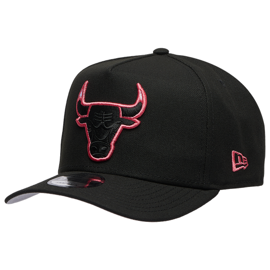 New Era Bulls 950AF Curve '91 All Star Game Cap - Men's - Black/Lava Red