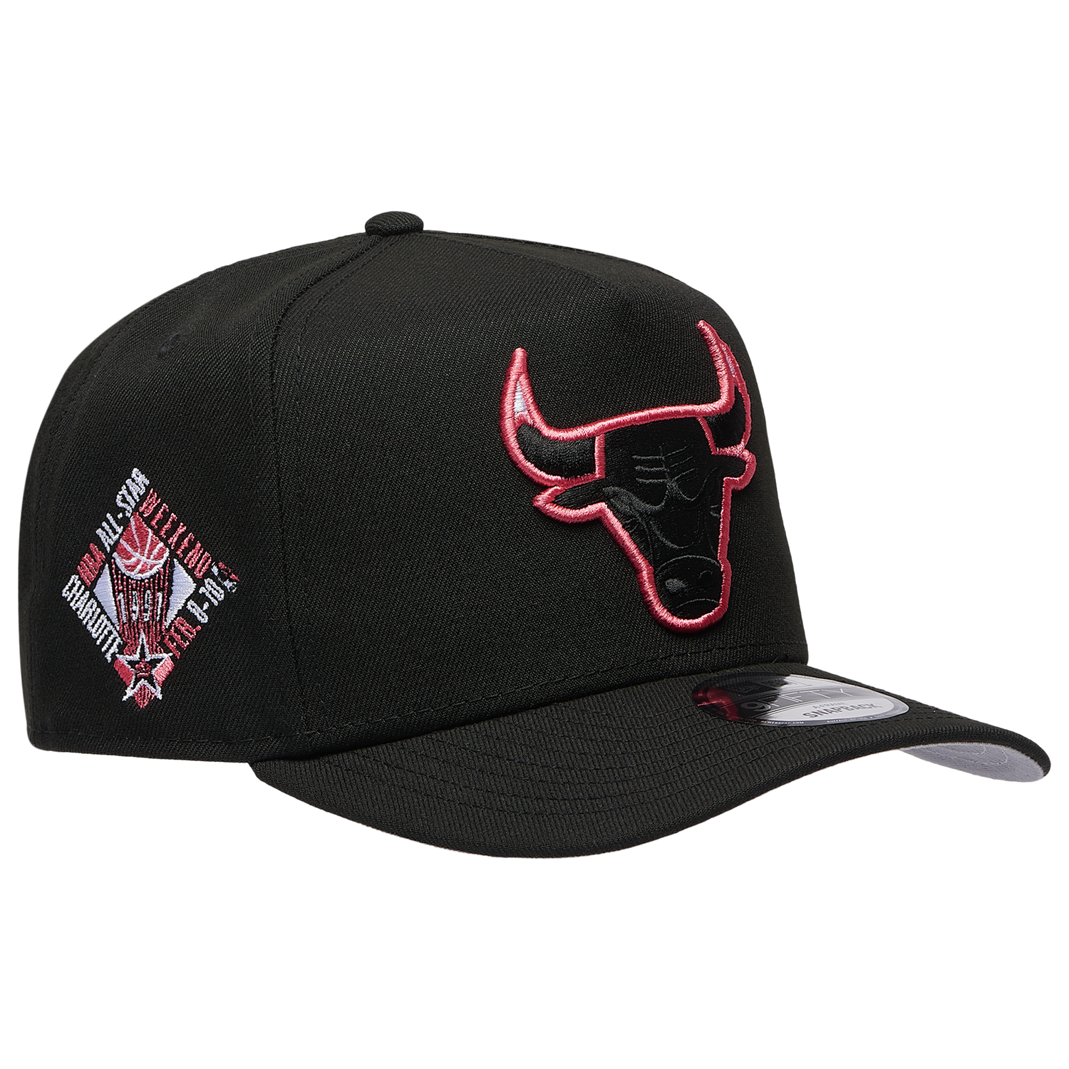 New Era Bulls 950AF Curve '91 All Star Game Cap - Men's - Black/Lava Red