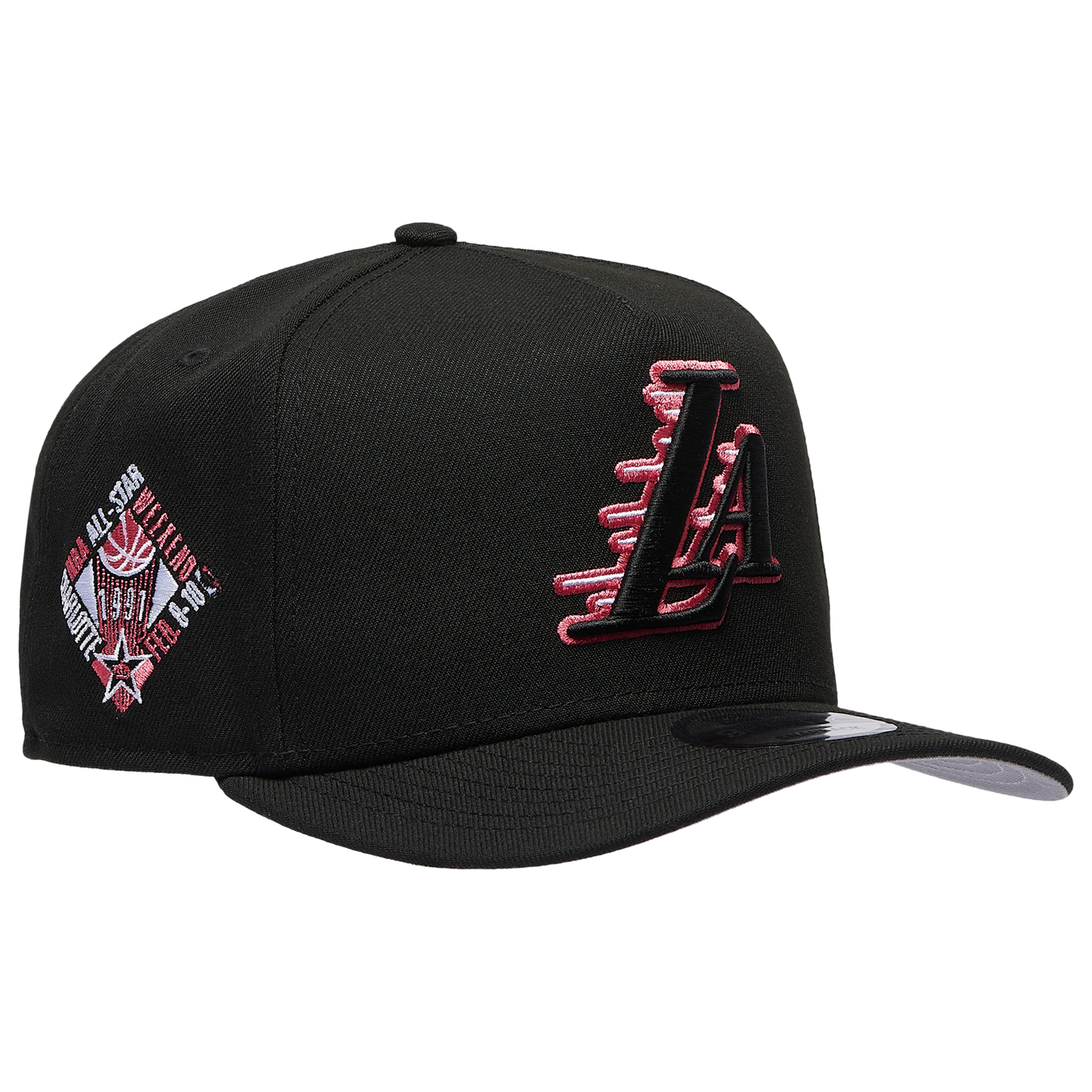 New Era Lakers 950AF Curve '91 All Star Game Cap - Men's - Black/Lava Red