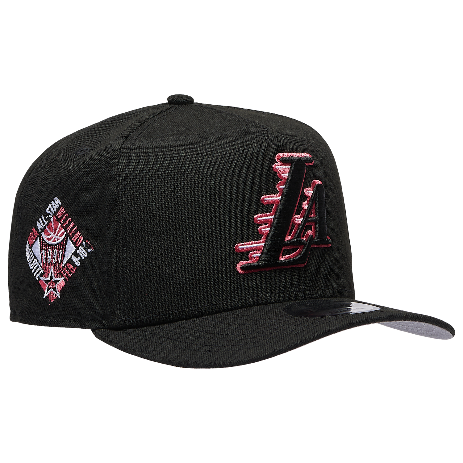 New Era Lakers 950AF Curve '91 All Star Game Cap - Men's - Black/Lava Red
