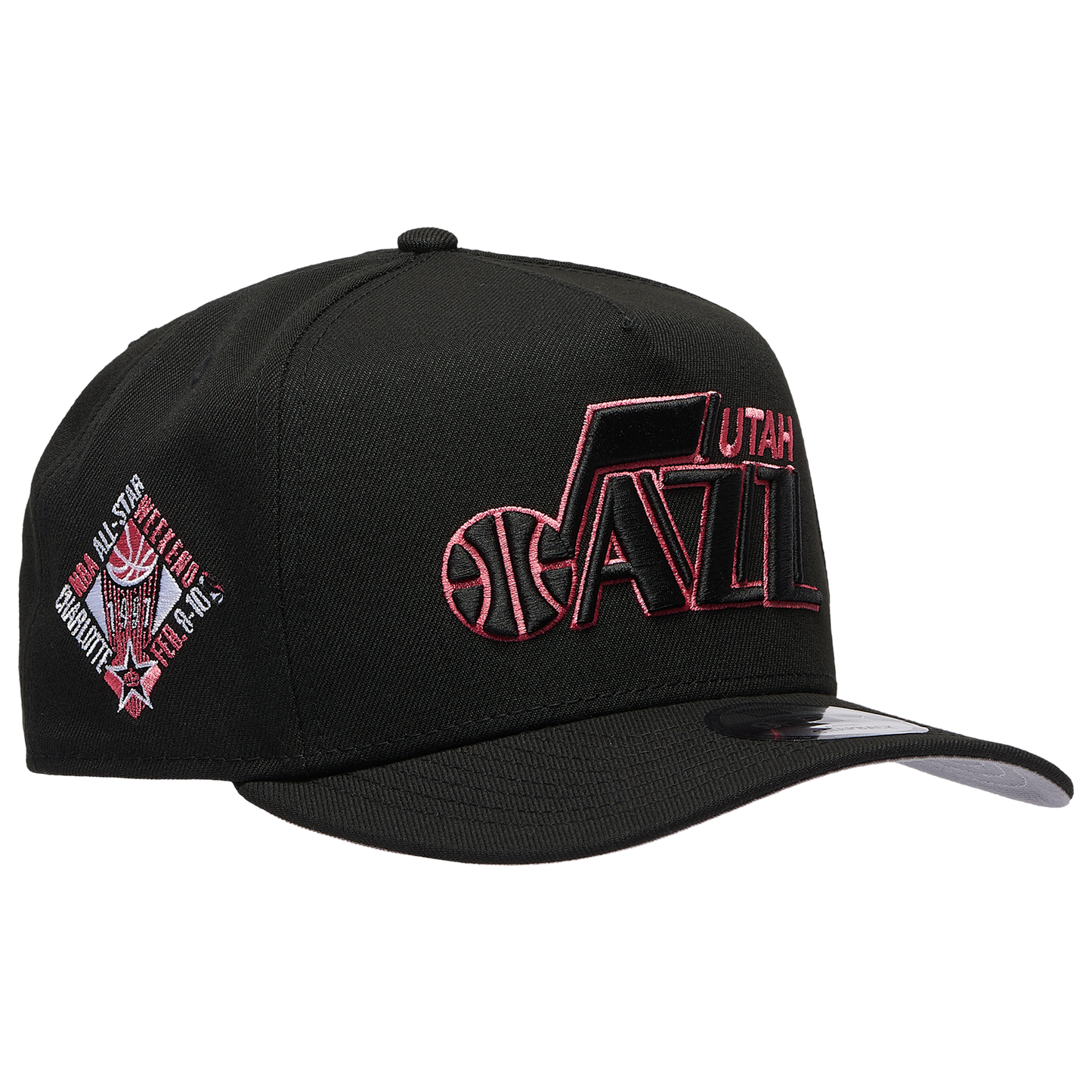New Era Jazz 950AF Curve '91 All Star Game Cap - Men's - Black/Lava Red