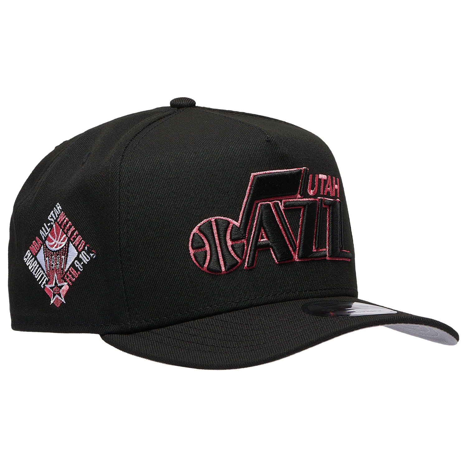 New Era Jazz 950AF Curve '91 All Star Game Cap - Men's - Black/Lava Red