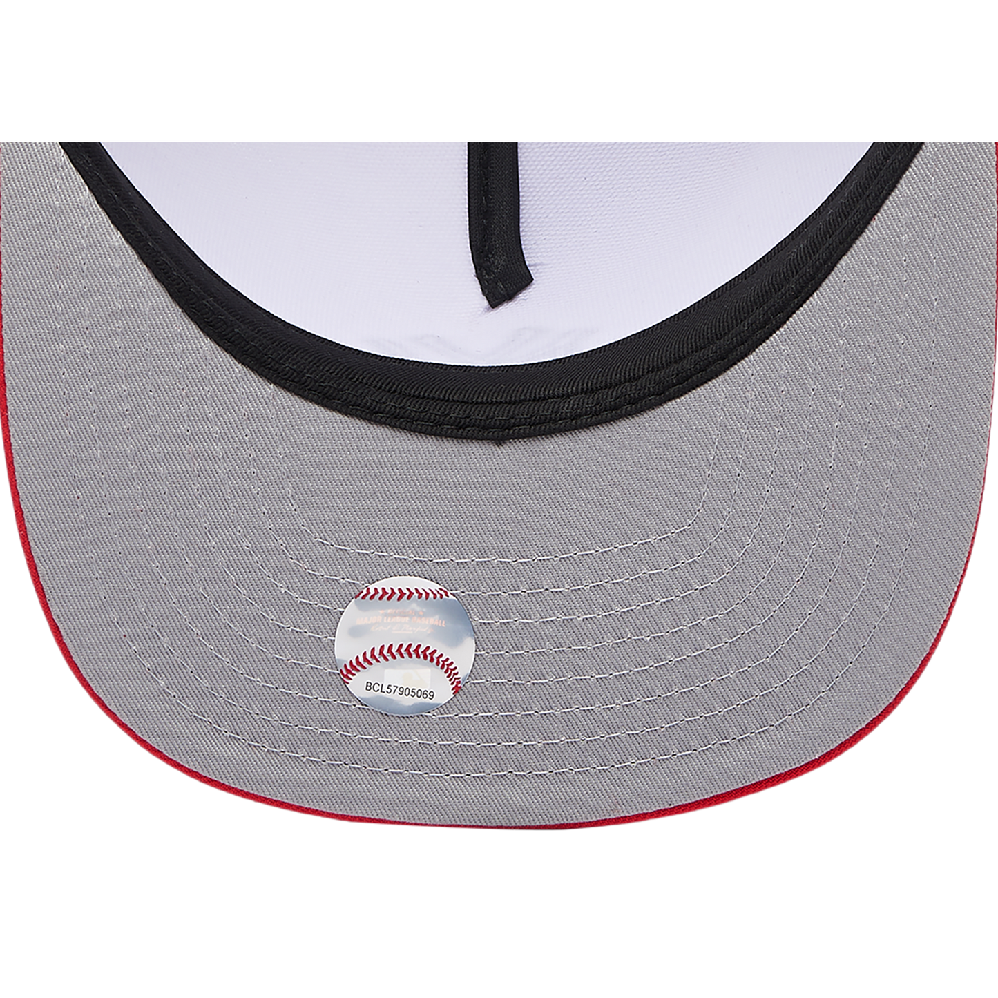 New Era 9FIFTY A-Frame MLB Curve Cap - Men's - White/Red