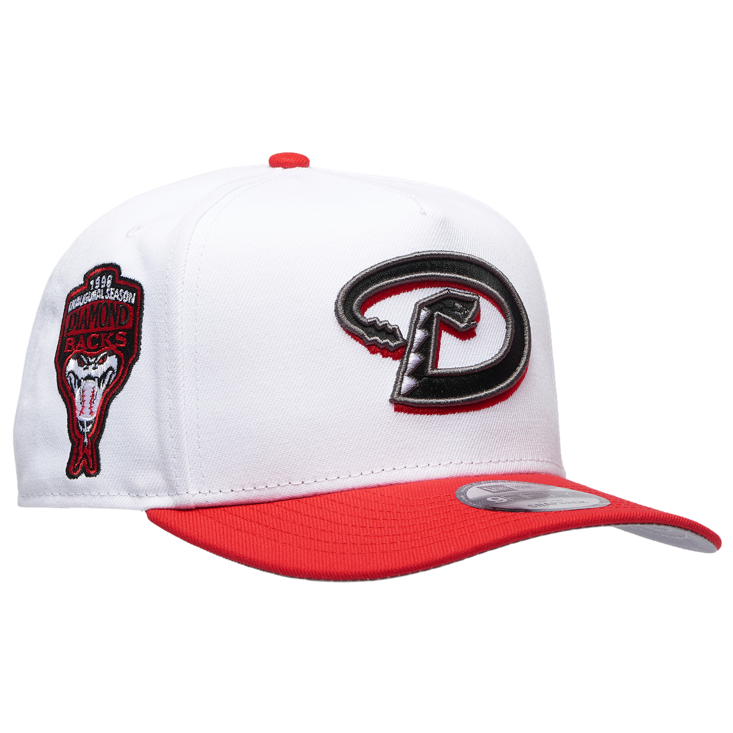 New Era 9FIFTY A-Frame MLB Curve Cap - Men's - White/Red (71020983)