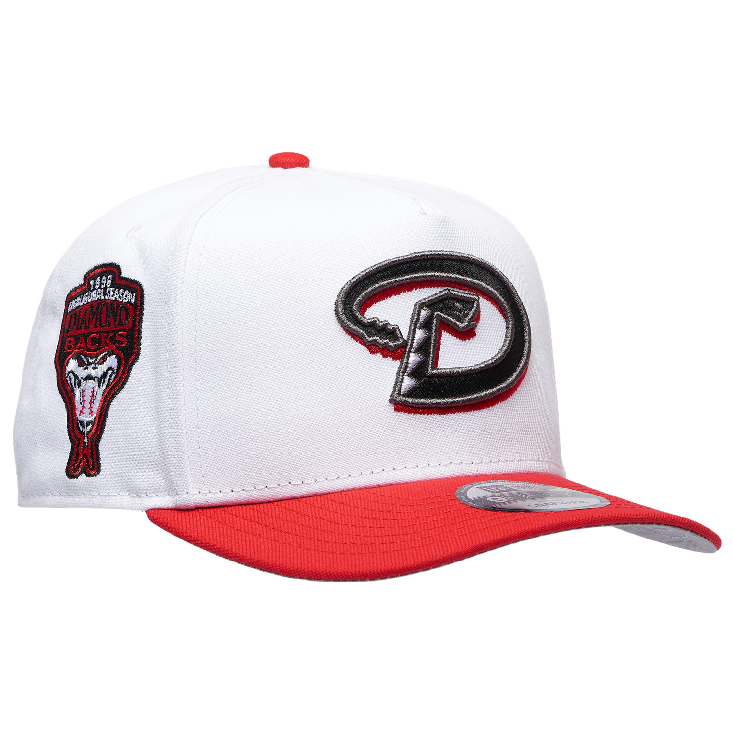 New Era 9FIFTY A-Frame MLB Curve Cap - Men's - White/Red (71020983)