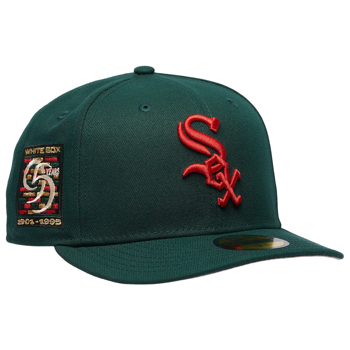 New Era White Sox 5950PC 95th Anniversary Cap - Men's - Dark Green/Multi