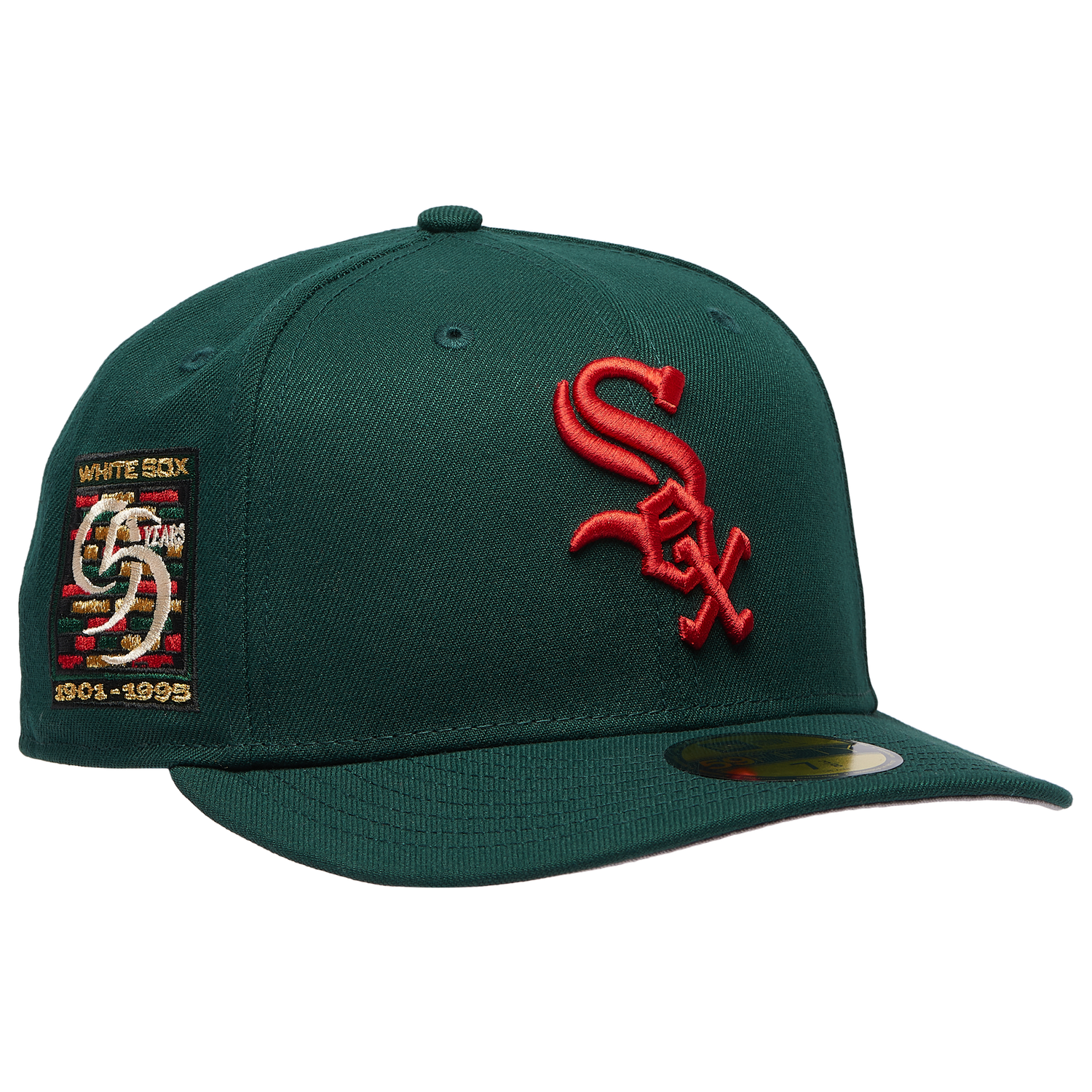 New Era White Sox 5950PC 95th Anniversary Cap - Men's - Dark Green/Multi
