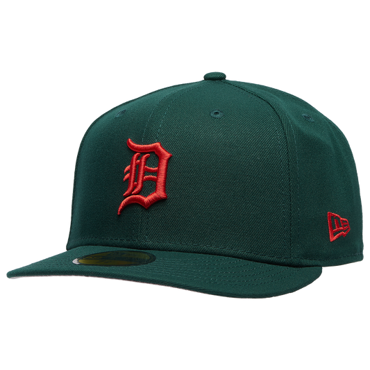 New Era Tigers 5950PC 40th Anniversary Cap - Men's - Dark Green/Multi