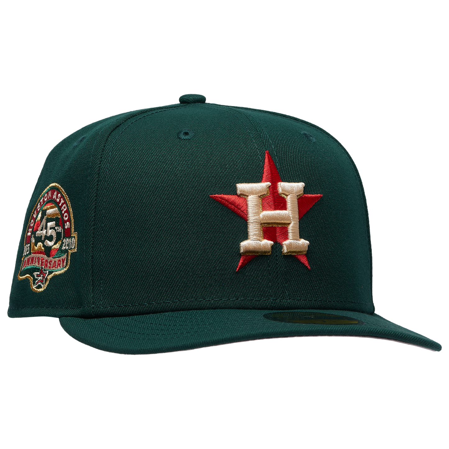 New Era Astros 5950PC 45th Anniversary Cap - Men's - Dark Green/Multi