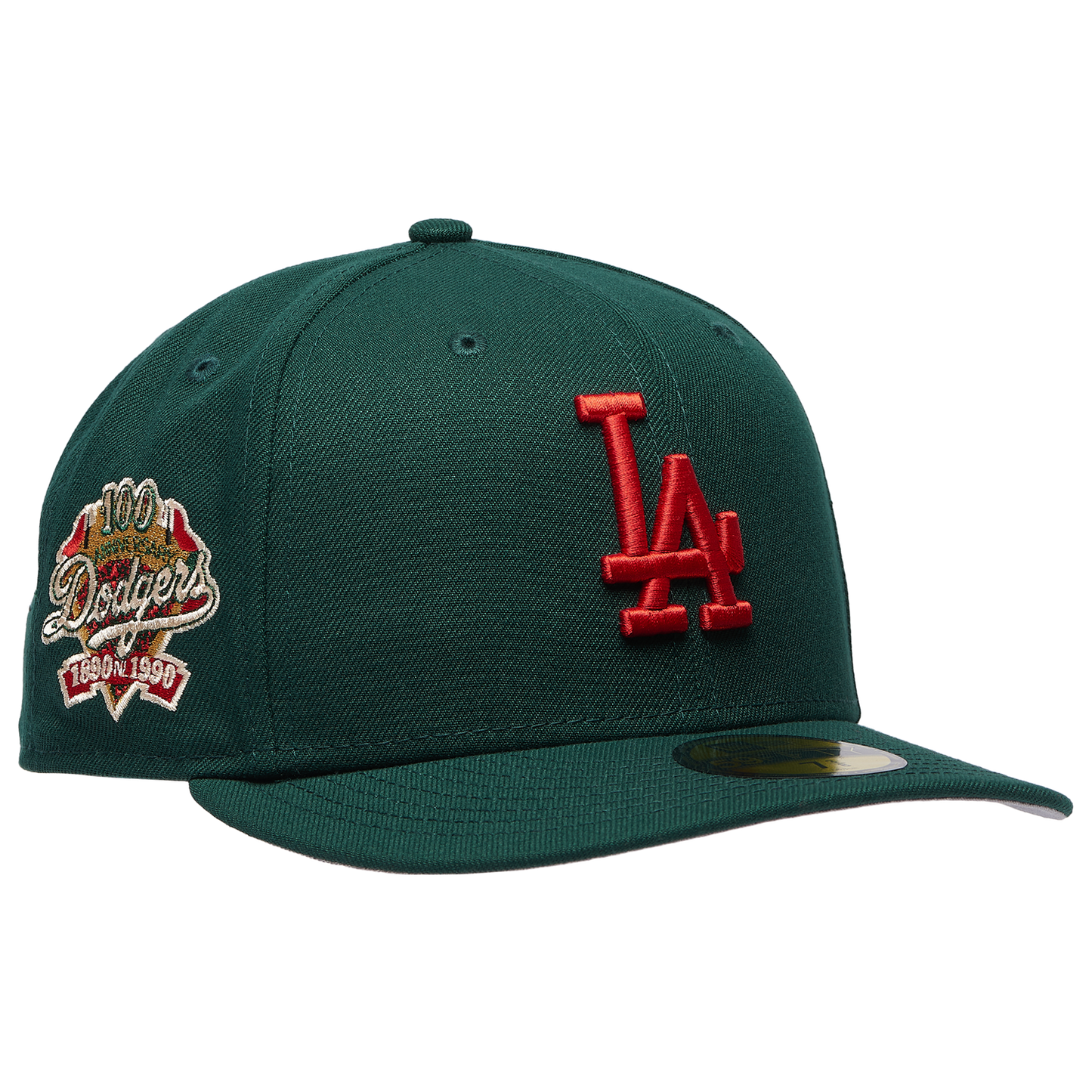New Era Dodgers 5950PC 100th Anniversary Cap - Men's - Multi/Dark Green