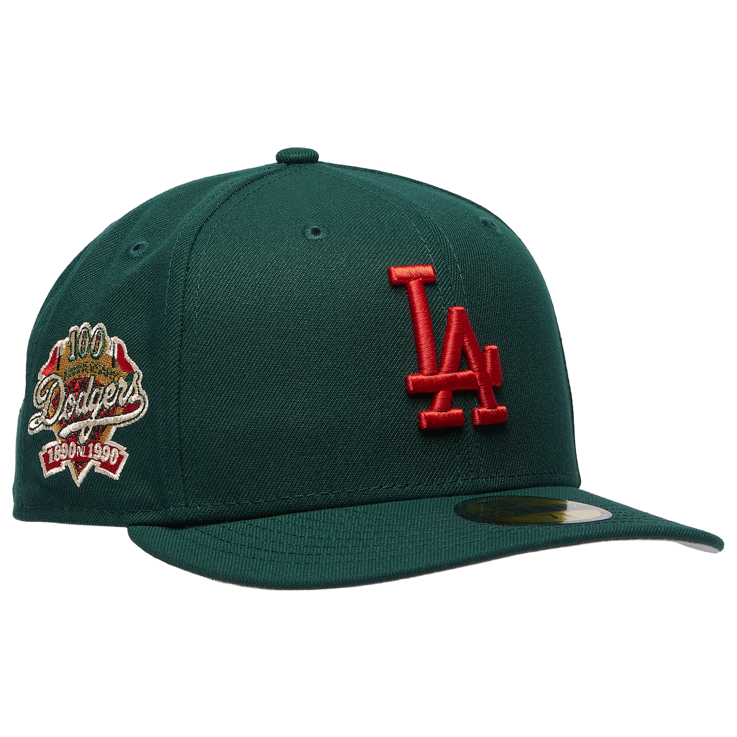 New Era Dodgers 5950PC 100th Anniversary Cap - Men's - Multi/Dark Green