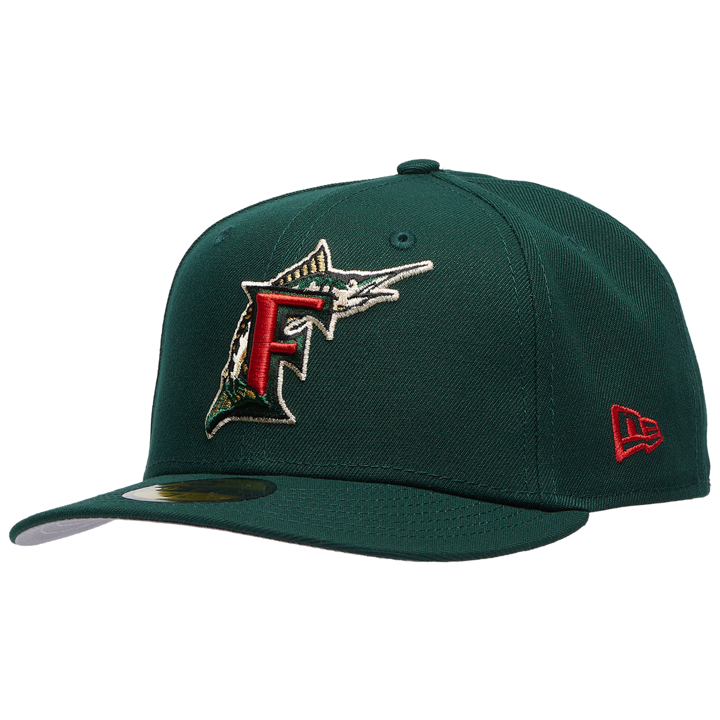 New Era Marlins 5950PC 03 World Series Champ Cap - Men's - Multi/Dark Green