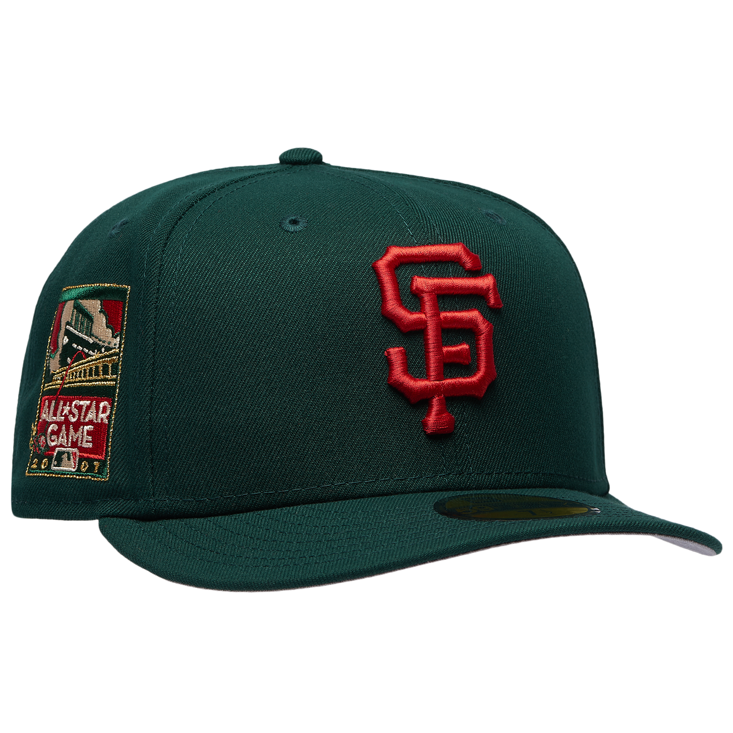 New Era Giants 5950PC 07 All Star Game Cap - Men's - Multi/Dark Green
