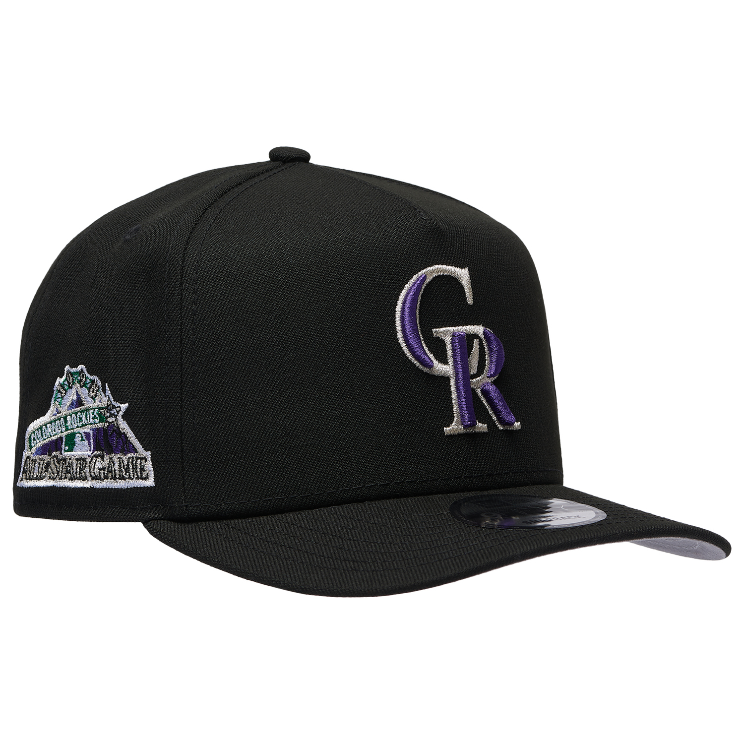 New Era 9FIFTY A-Frame MLB Curve Cap - Men's - Black/Black (71023931)