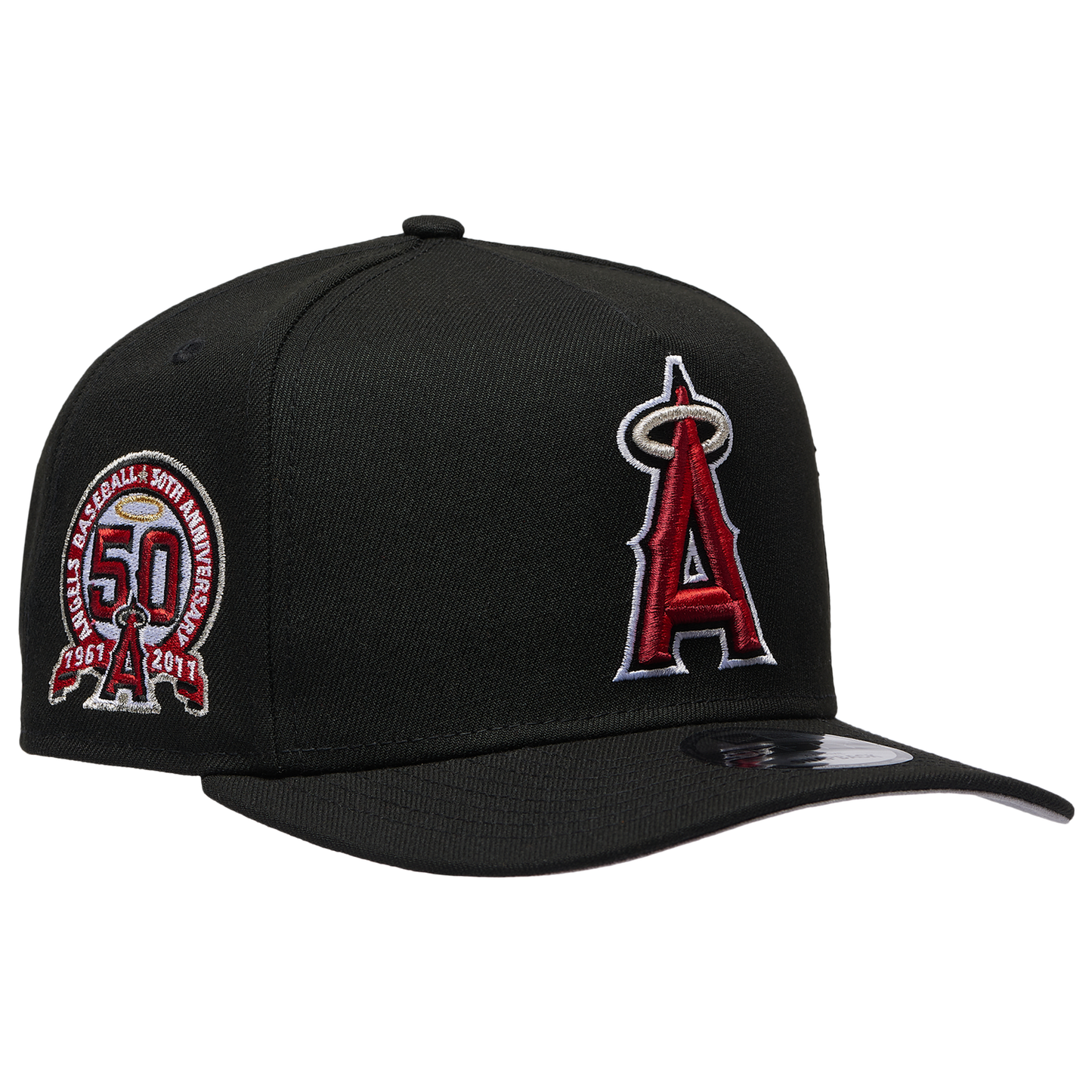 New Era 9FIFTY A-Frame MLB Curve Cap - Men's - Black/Black (71023944)