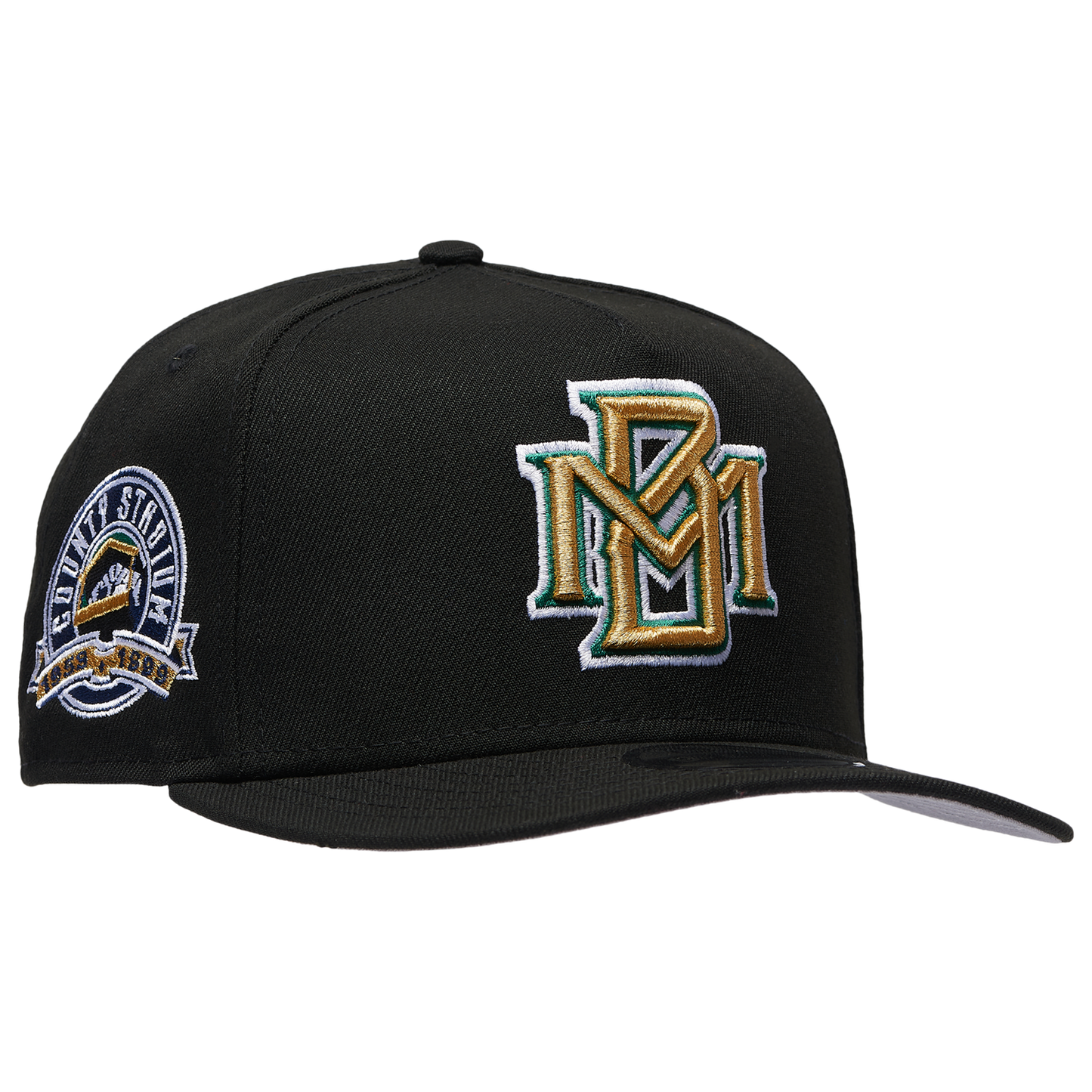 New Era 9FIFTY A-Frame MLB Curve Cap - Men's - Black/Black (71023954)