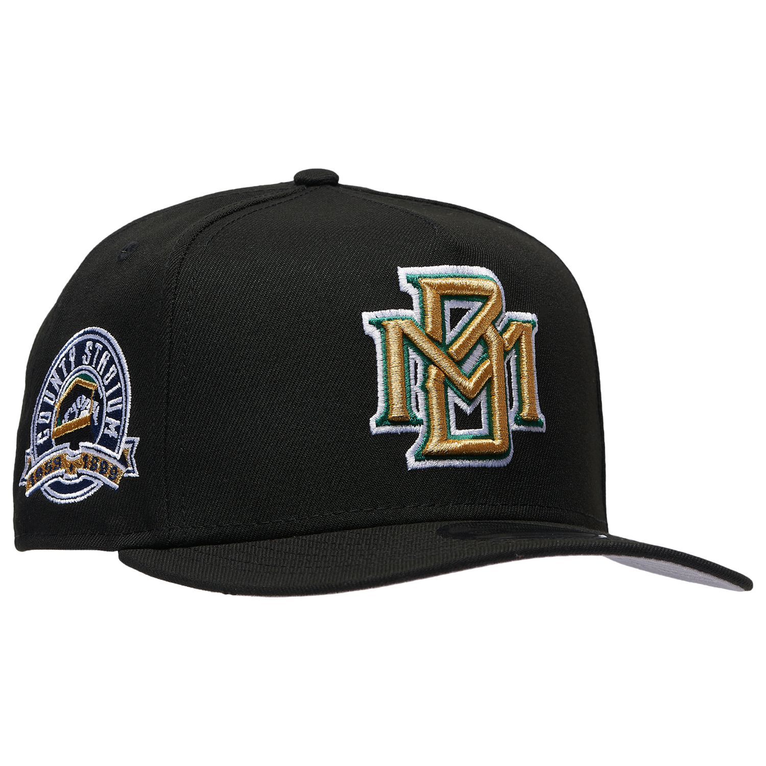 New Era 9FIFTY A-Frame MLB Curve Cap - Men's - Black/Black (71023954)