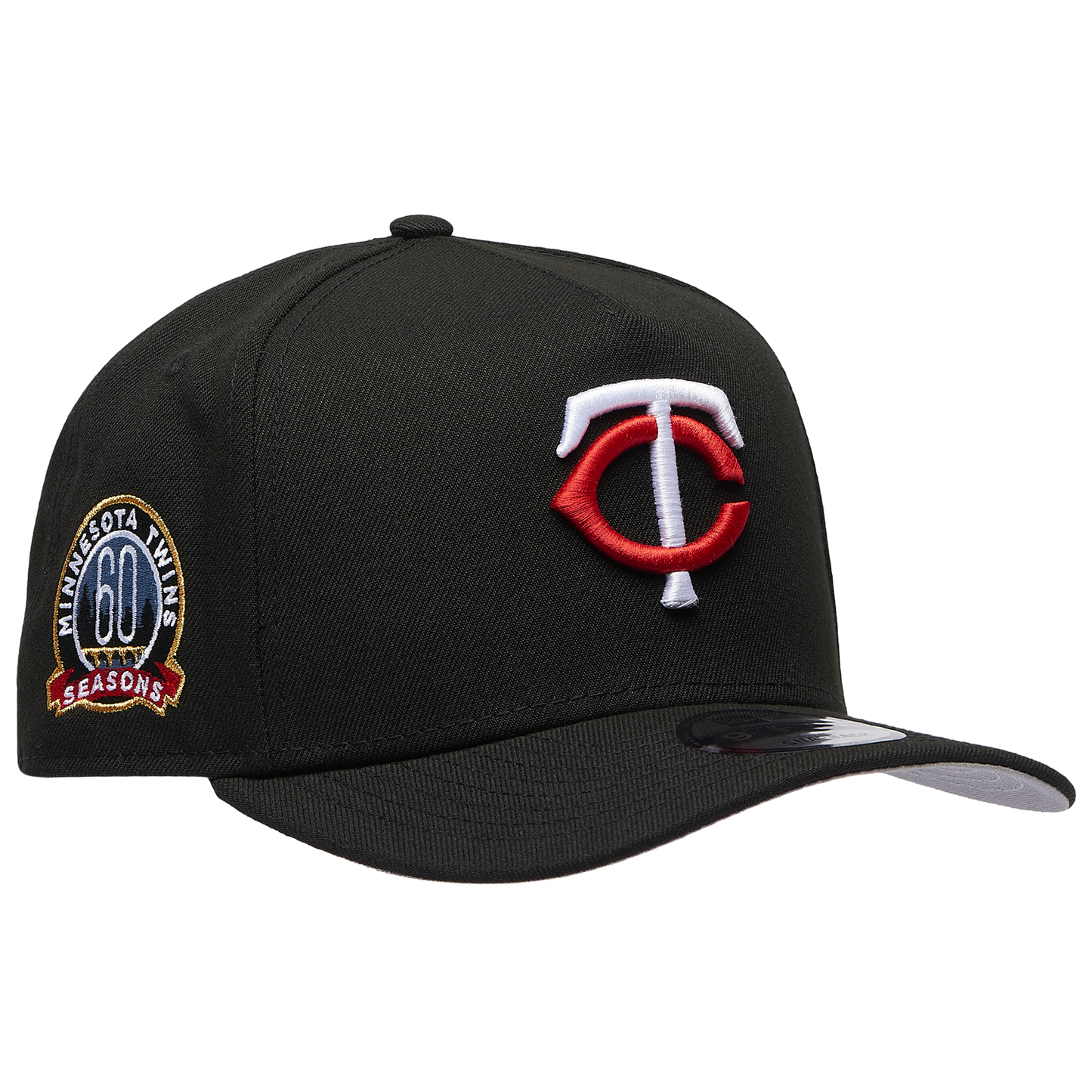 New Era 9FIFTY A-Frame MLB Curve Cap - Men's - Black/Black (71023964)