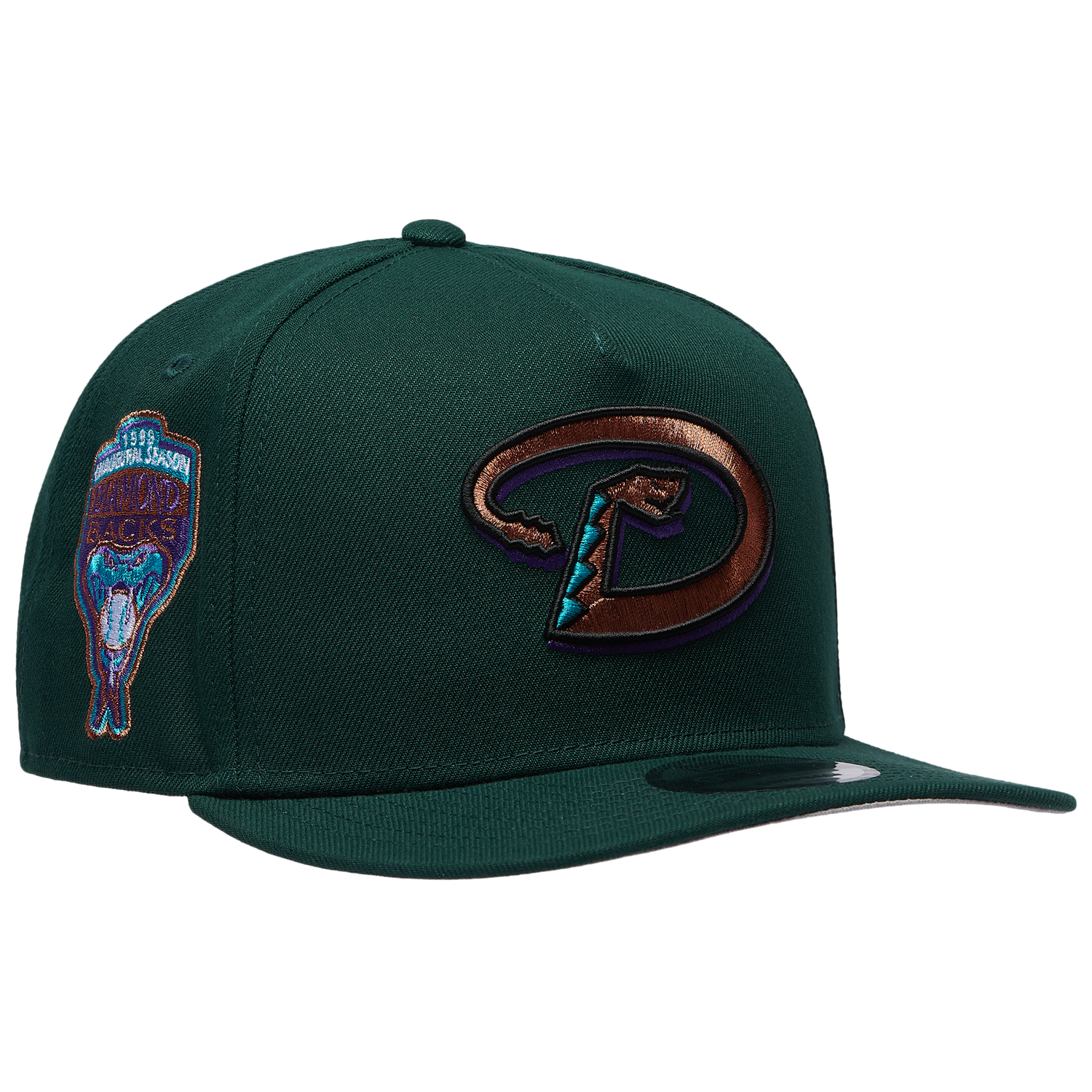 New Era 9FIFTY A-Frame MLB Curve Cap - Men's - Green/Green (71024769)