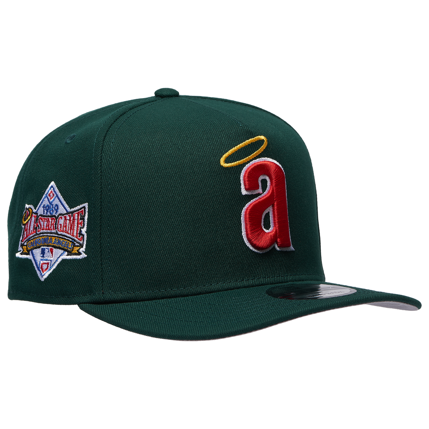 New Era 9FIFTY A-Frame MLB Curve Cap - Men's - Green/Green (71024783)