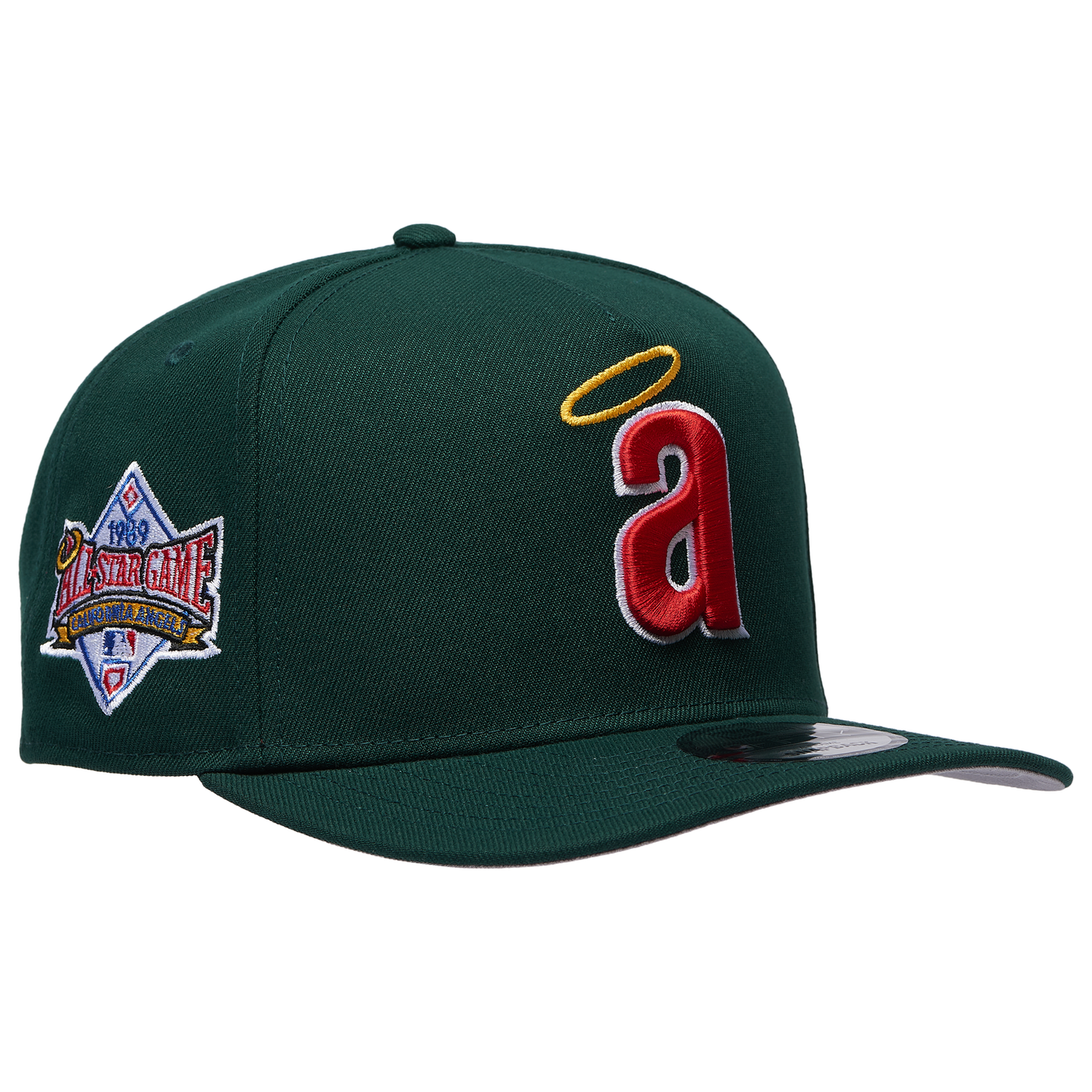 New Era 9FIFTY A-Frame MLB Curve Cap - Men's - Green/Green (71024783)
