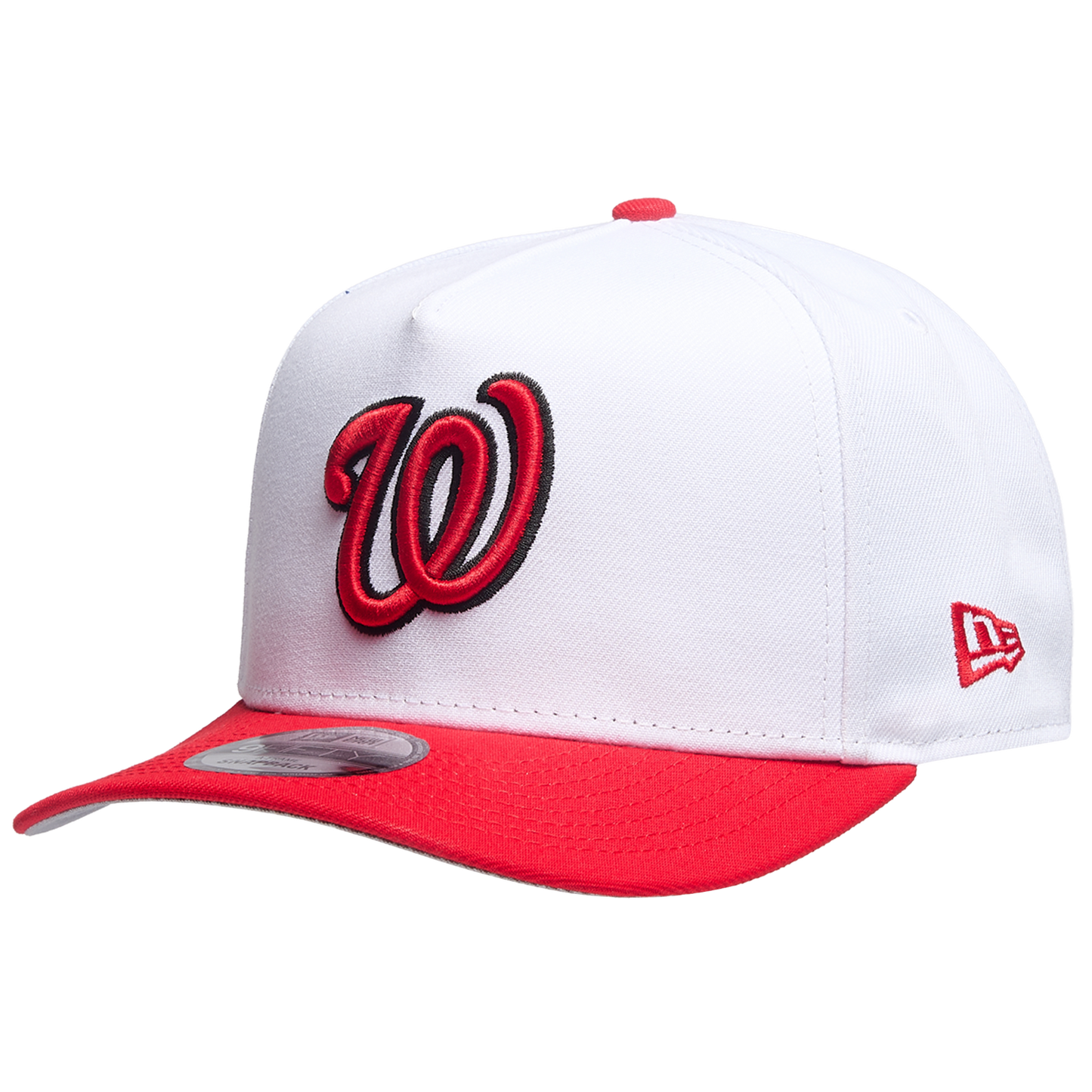 New Era 9FIFTY A-Frame MLB Curve Cap - Men's - White/Red (71025886)