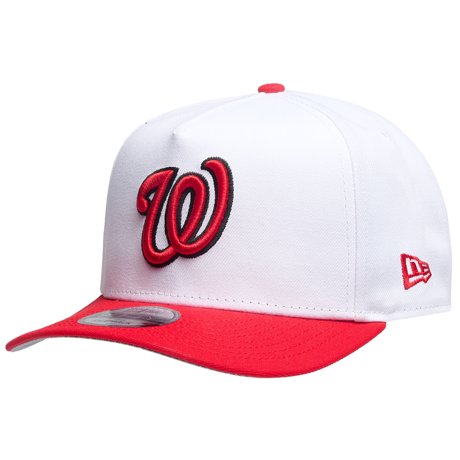 New Era 9FIFTY A-Frame MLB Curve Cap - Men's - White/Red (71025886)