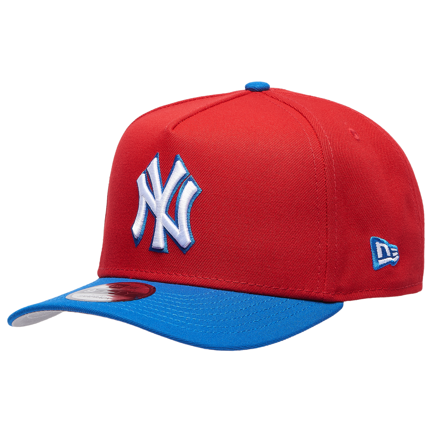 New Era Yankees 950 A Frame Curve 1996 WS Cap - Men's - Scarlet/Azul