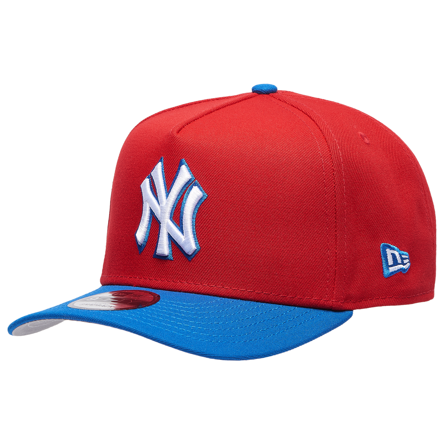New Era Yankees 950 A Frame Curve 1996 WS Cap - Men's - Scarlet/Azul