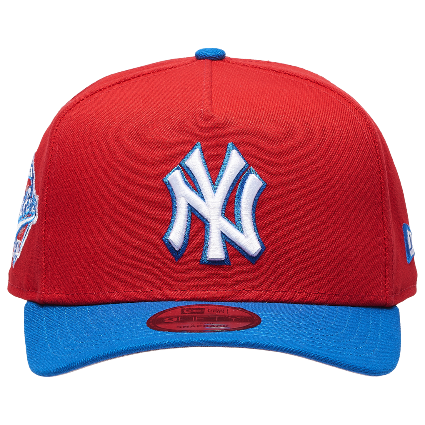 New Era Yankees 950 A Frame Curve 1996 WS Cap - Men's - Scarlet/Azul