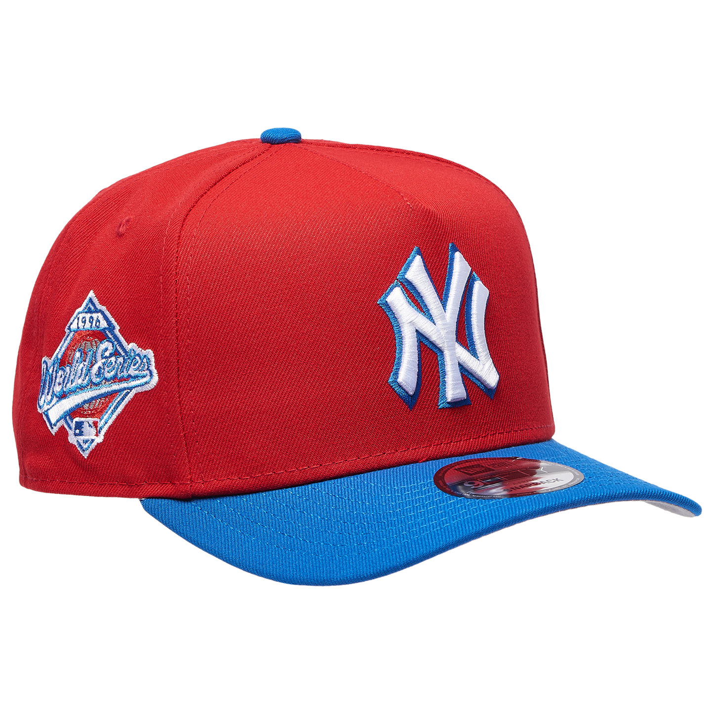 New Era Yankees 950 A Frame Curve 1996 WS Cap - Men's - Scarlet/Azul