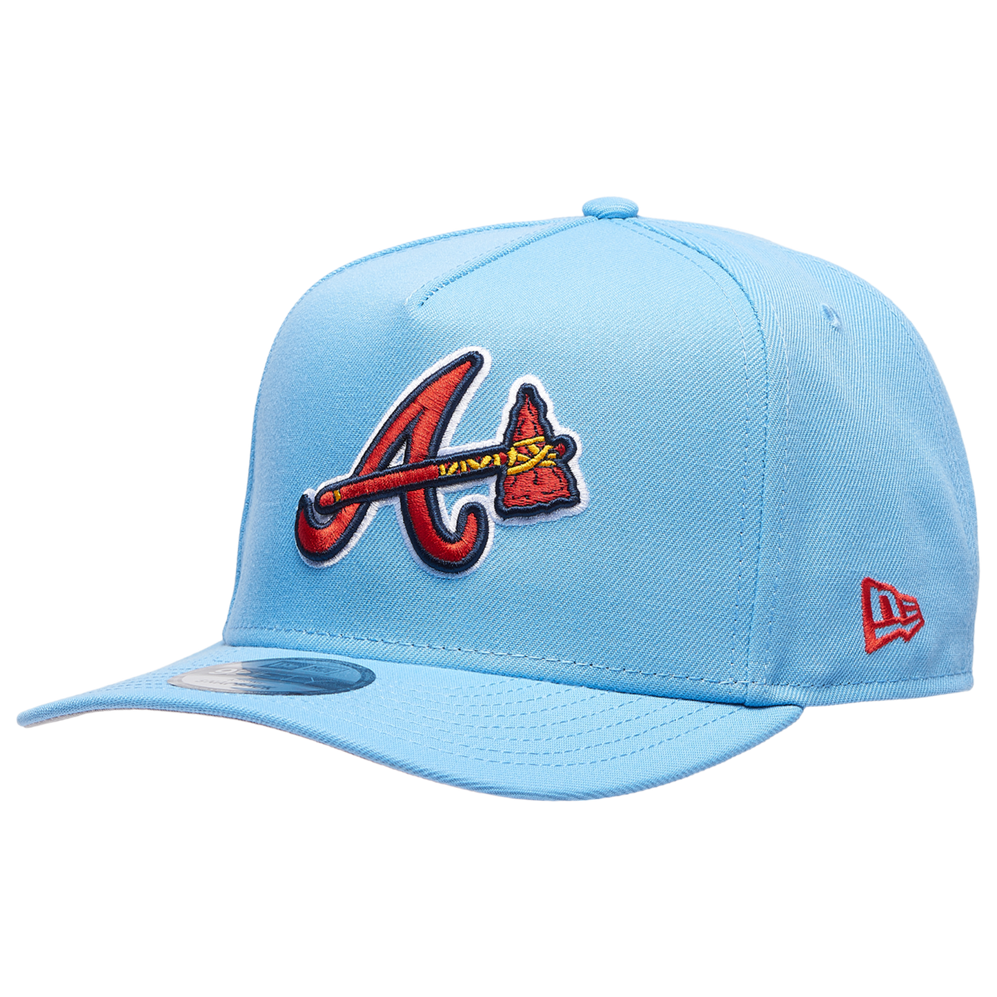 New Era Braves 9FIFTY A-Frame Curve 40th Cap - Men's - Sky Blue