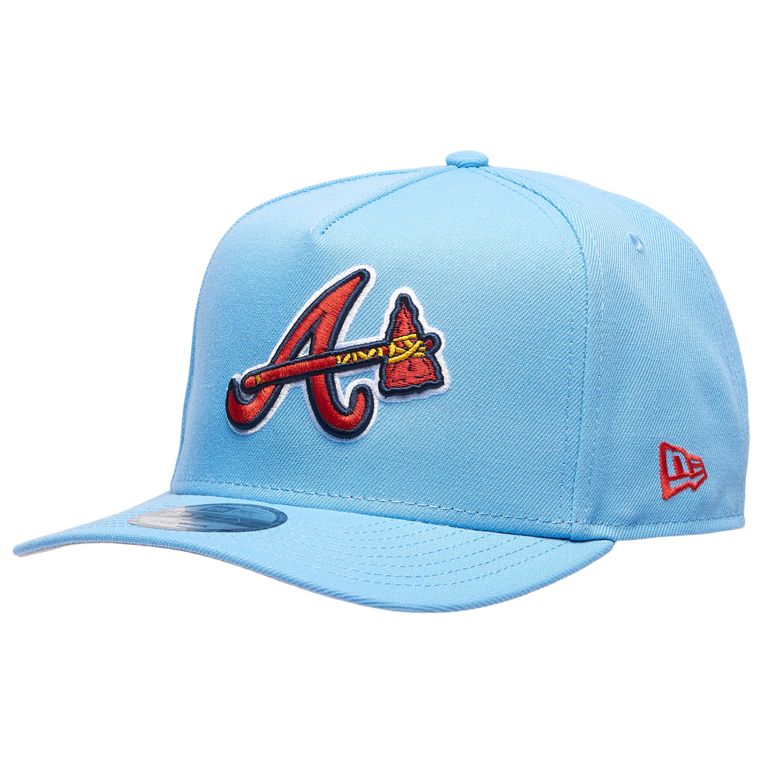 New Era Braves 9FIFTY A-Frame Curve 40th Cap - Men's - Sky Blue