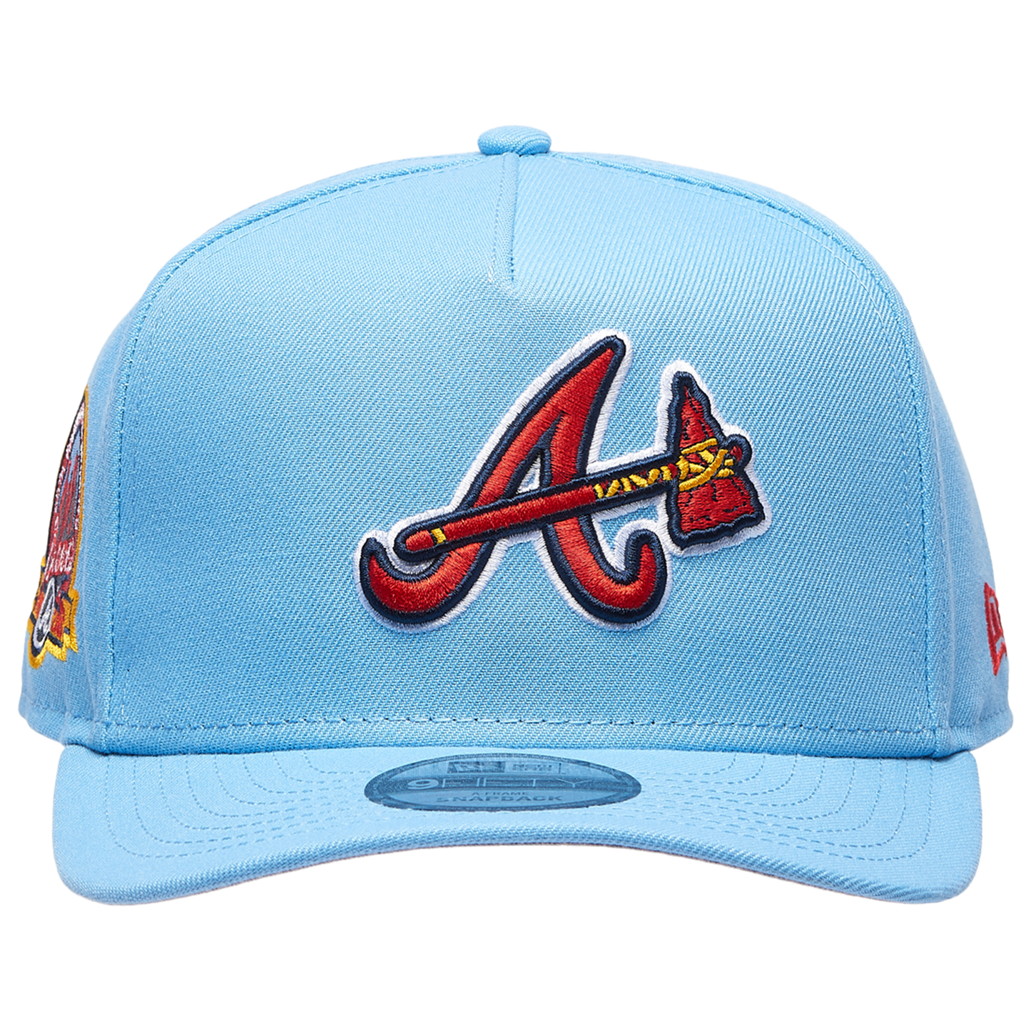 New Era Braves 9FIFTY A-Frame Curve 40th Cap - Men's - Sky Blue