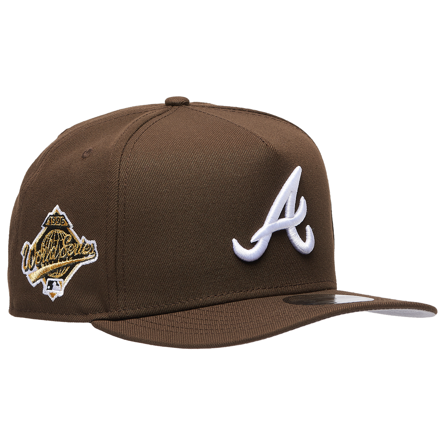 New Era Braves 9FIFTY A-Frame Curve 95 WS Cap - Men's - Walnut