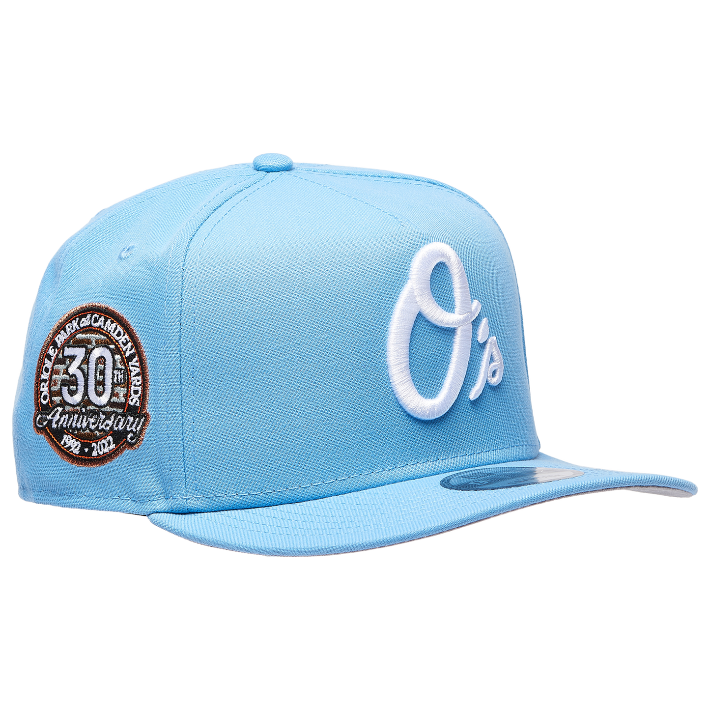 New Era Orioles 9FIFTY A-Frame Curve 30th Cap - Men's - Sky Blue