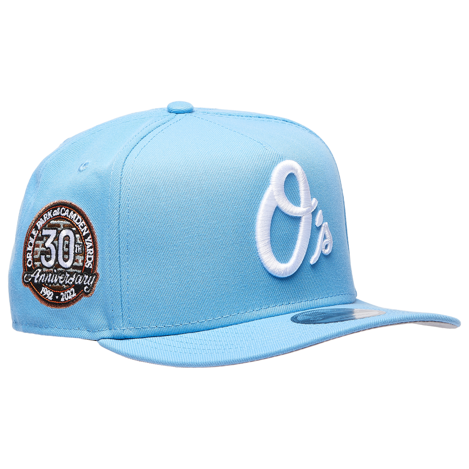 New Era Orioles 9FIFTY A-Frame Curve 30th Cap - Men's - Sky Blue