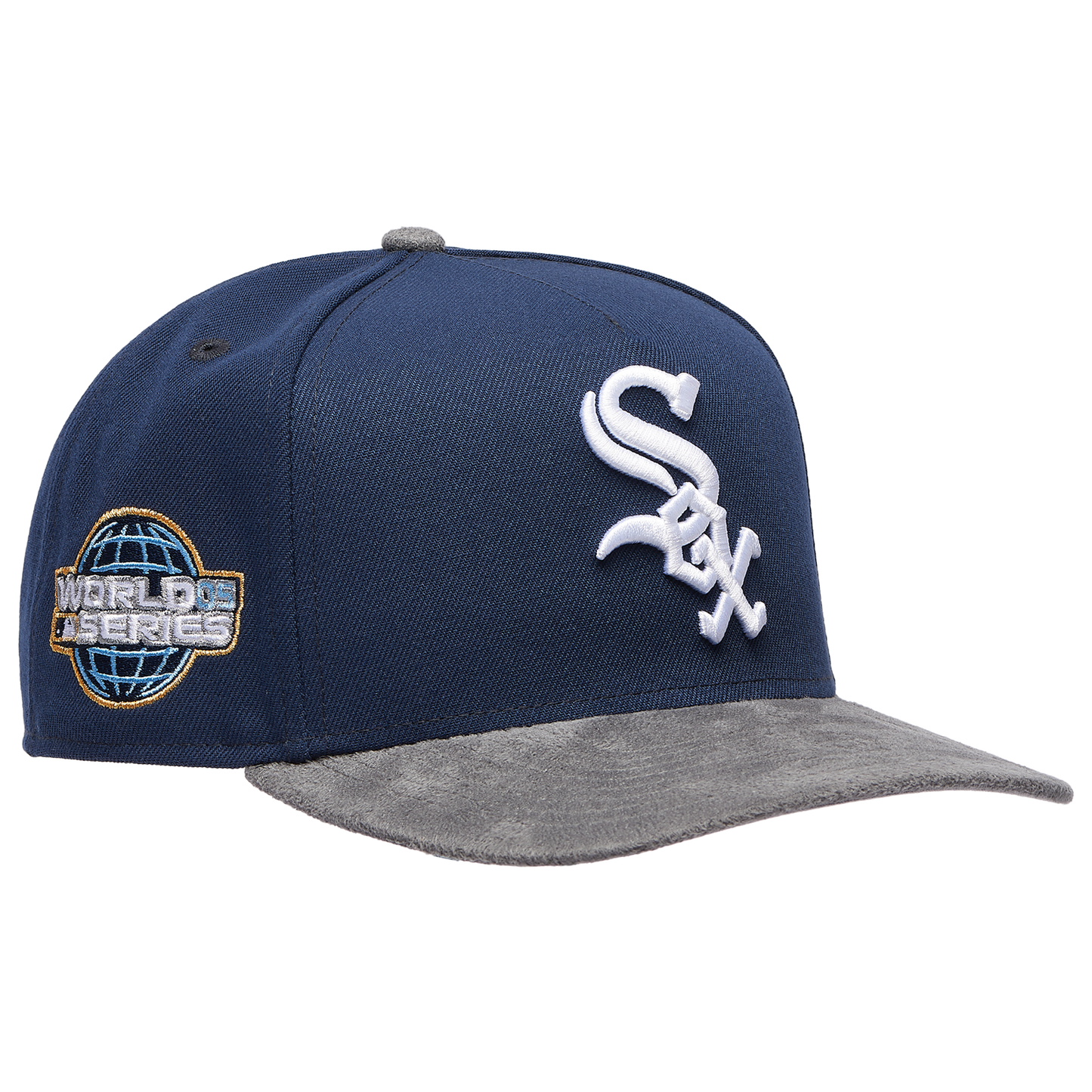 New Era White Sox 9FIFTY A-Frame Curve 05 WS Champs Cap - Men's - Oceanside Blue/Gray Suede