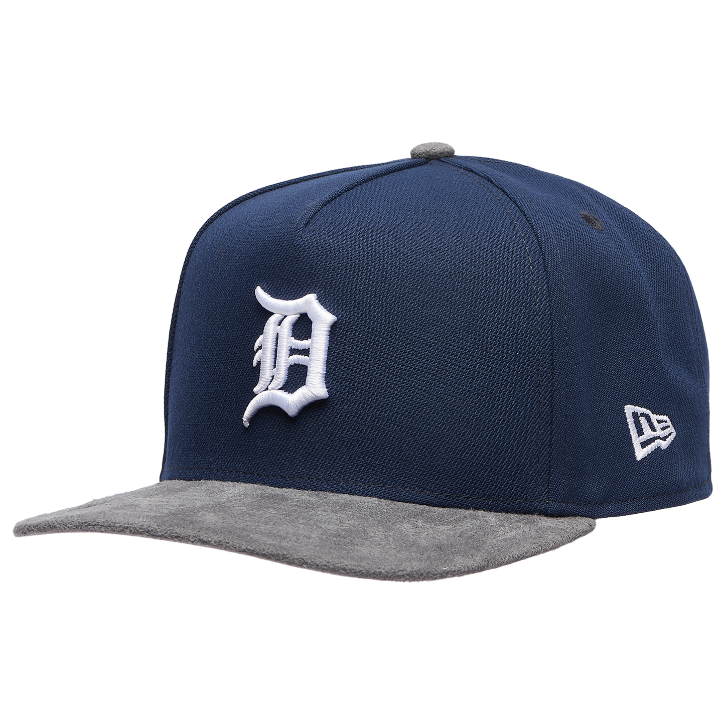 New Era Tigers 9FIFTY A-Frame Curve WS Champs Cap - Men's - Gray Suede/Oceanside Blue