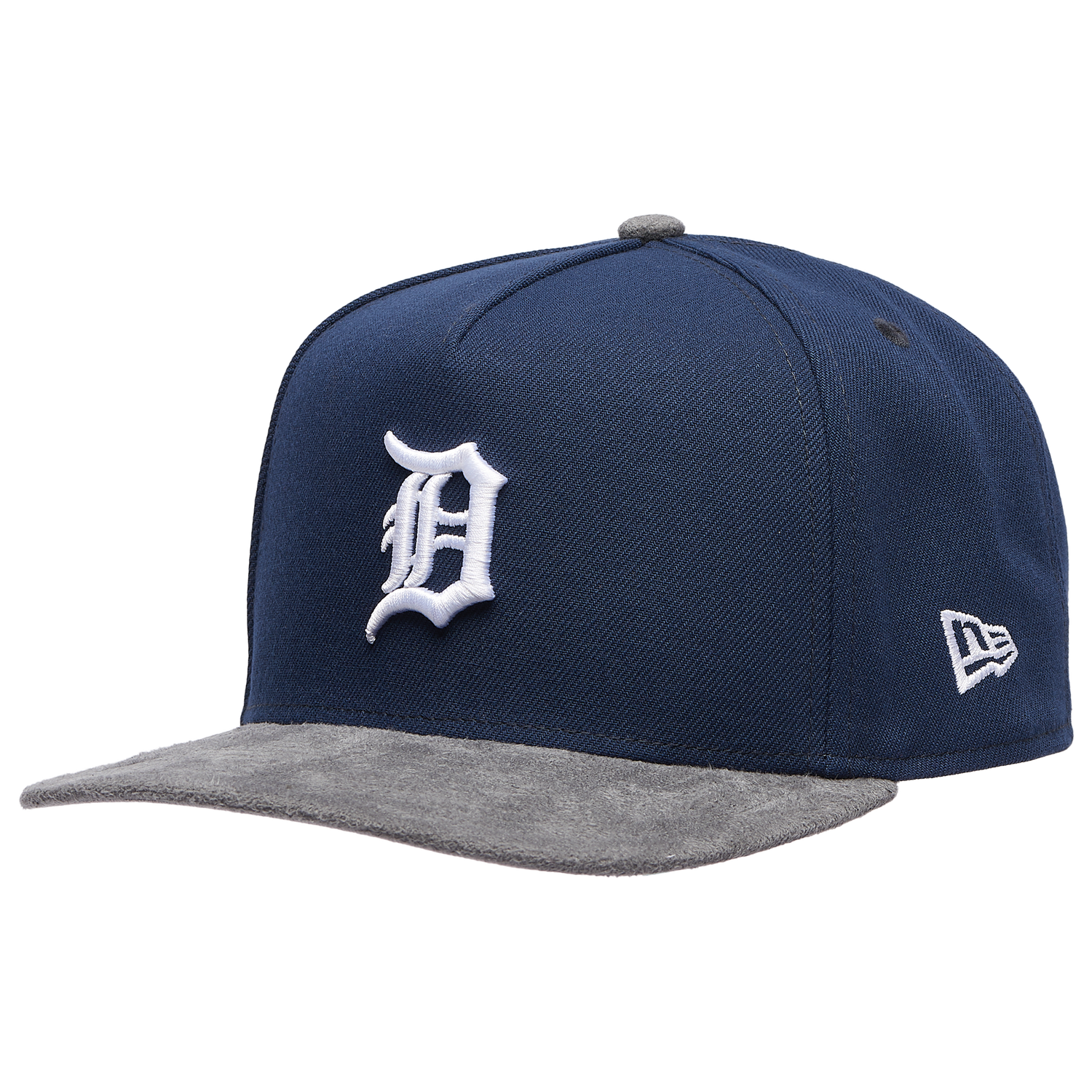New Era Tigers 9FIFTY A-Frame Curve WS Champs Cap - Men's - Gray Suede/Oceanside Blue