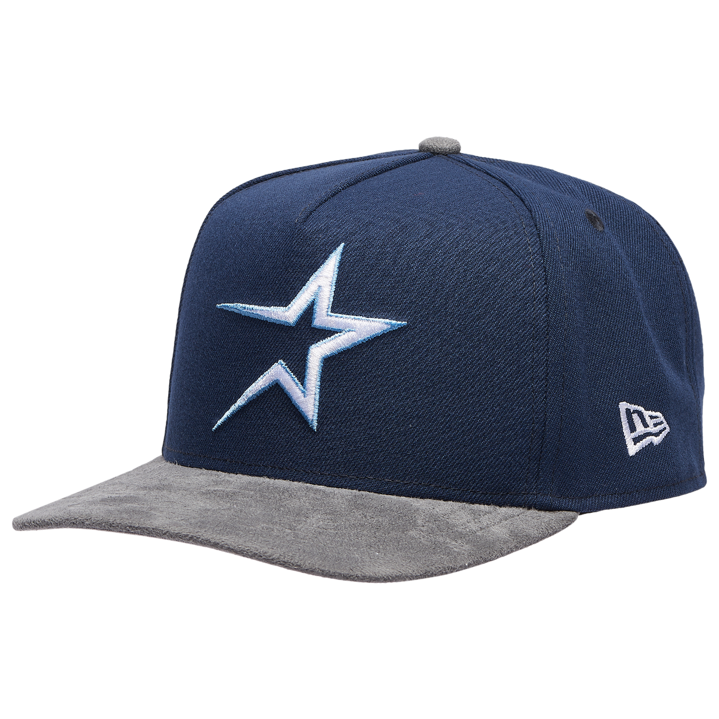 New Era Astros 950 A-Frame Curve 35TH Cap - Men's - Gray Suede/Oceanside Blue