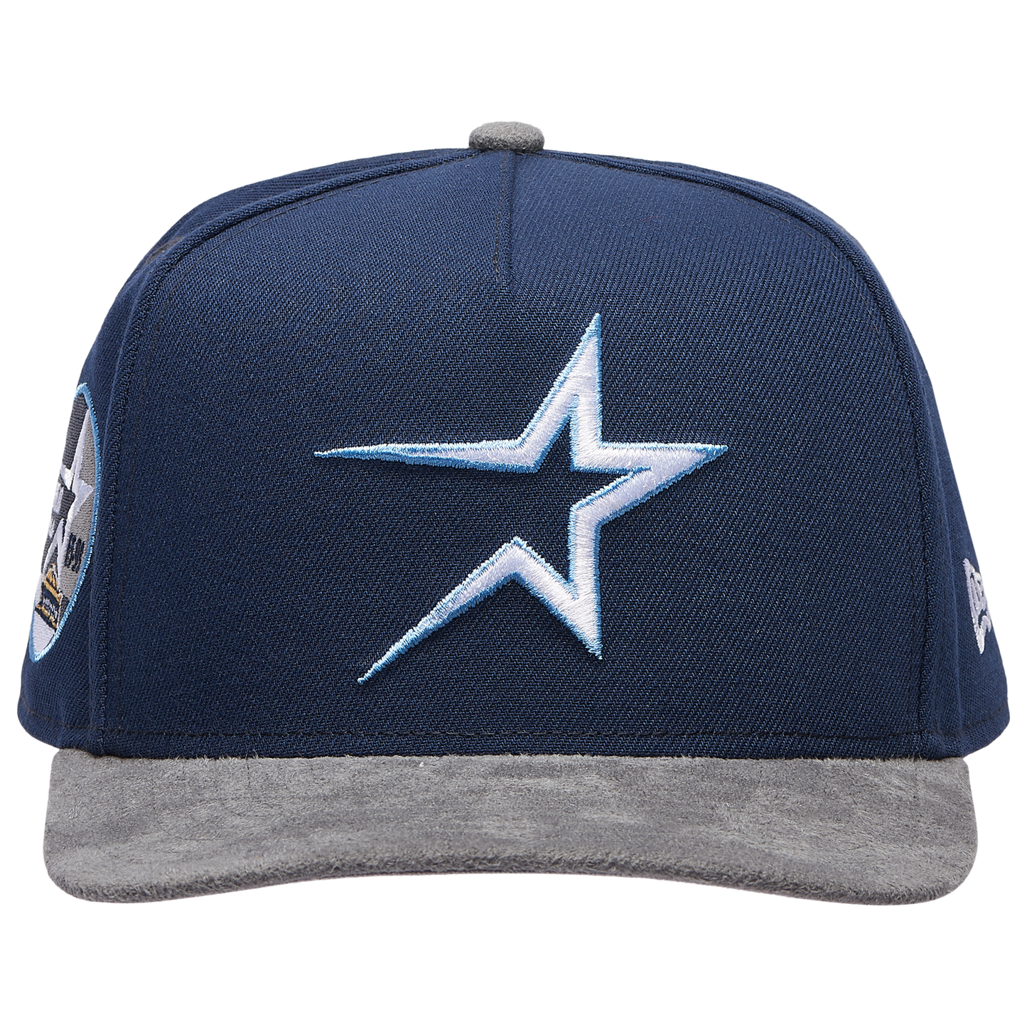 New Era Astros 950 A-Frame Curve 35TH Cap - Men's - Gray Suede/Oceanside Blue