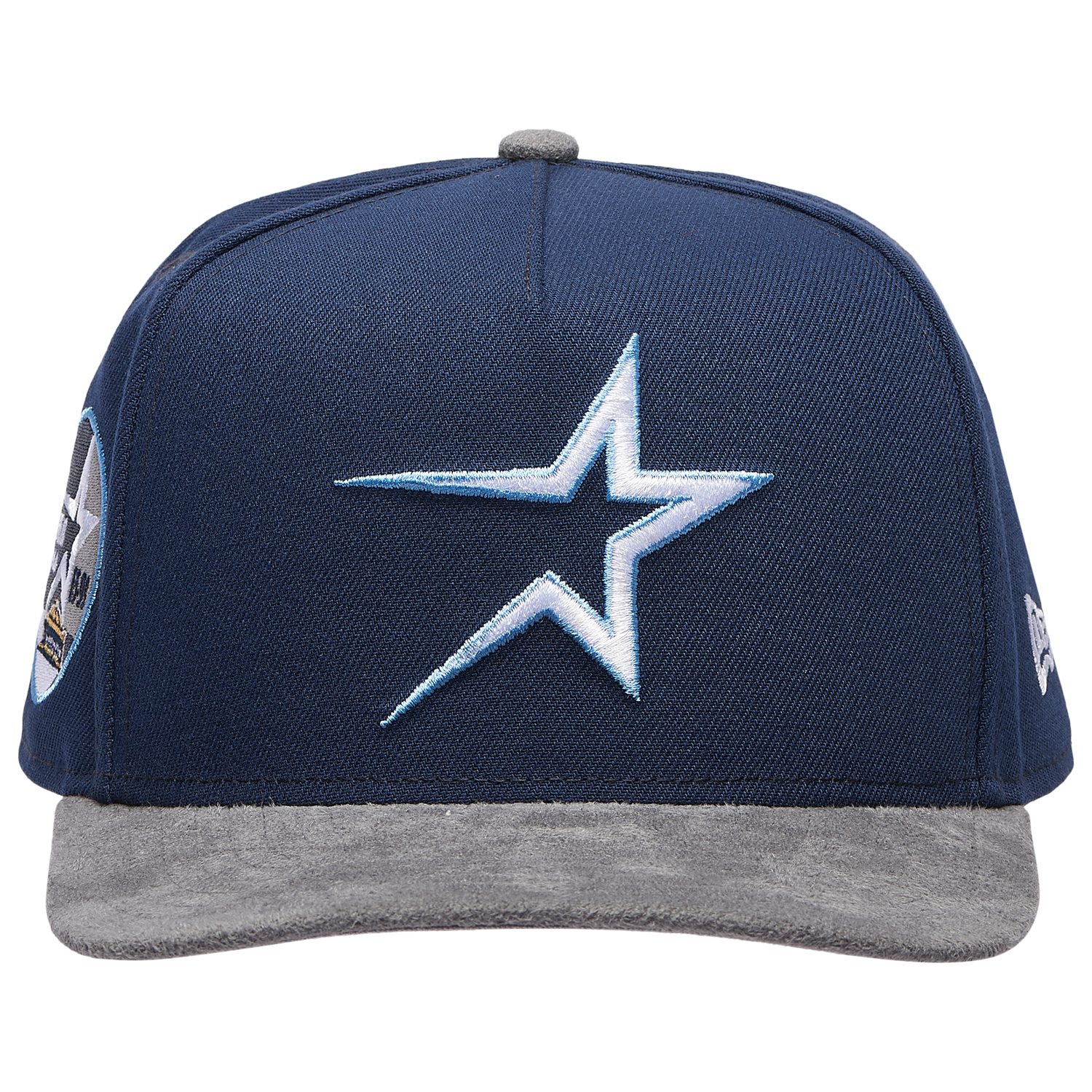 New Era Astros 950 A-Frame Curve 35TH Cap - Men's - Gray Suede/Oceanside Blue