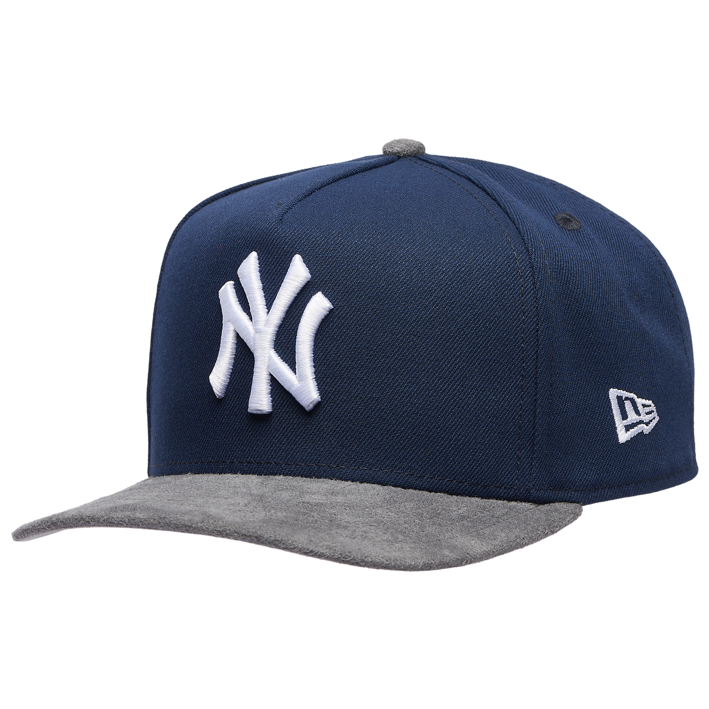 New Era Yankees 9FIFTY A-Frame Curve 96 WS Champs Cap - Men's - Gray Suede/Oceanside Blue