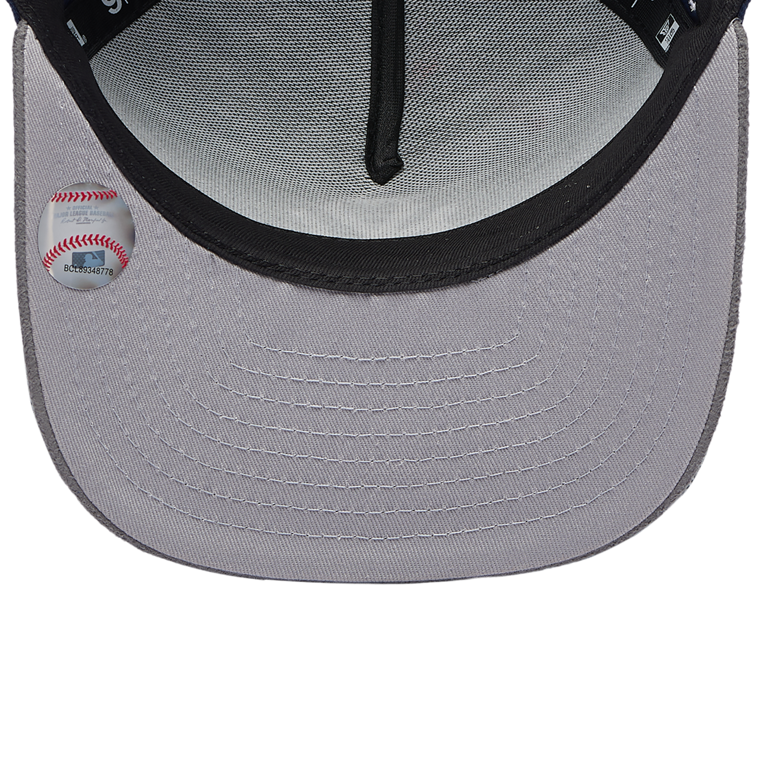 New Era Yankees 9FIFTY A-Frame Curve 96 WS Champs Cap - Men's - Gray Suede/Oceanside Blue