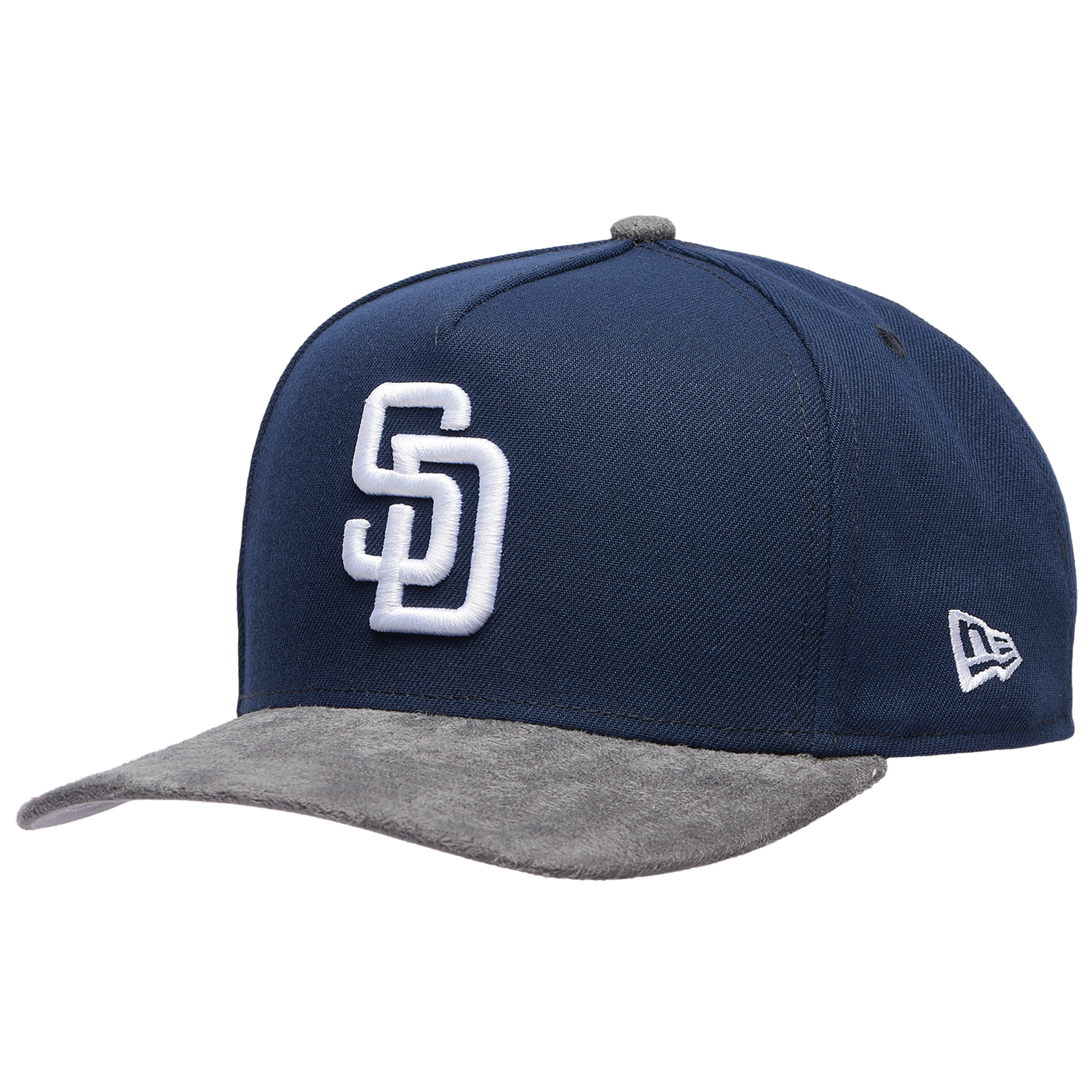 New Era Padres 950 A-Frame Curve 20TH Cap - Men's - Oceanside Blue/Gray Suede