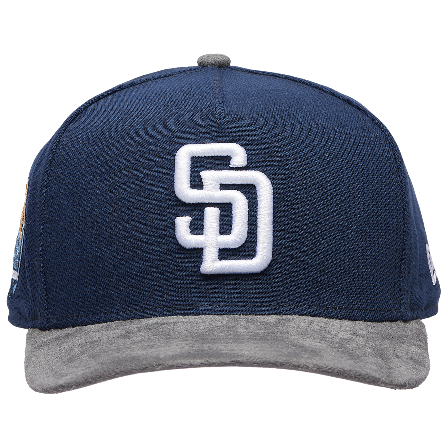 New Era Padres 950 A-Frame Curve 20TH Cap - Men's - Oceanside Blue/Gray Suede