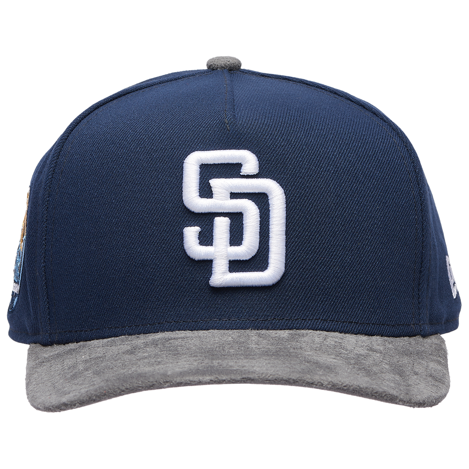 New Era Padres 950 A-Frame Curve 20TH Cap - Men's - Oceanside Blue/Gray Suede