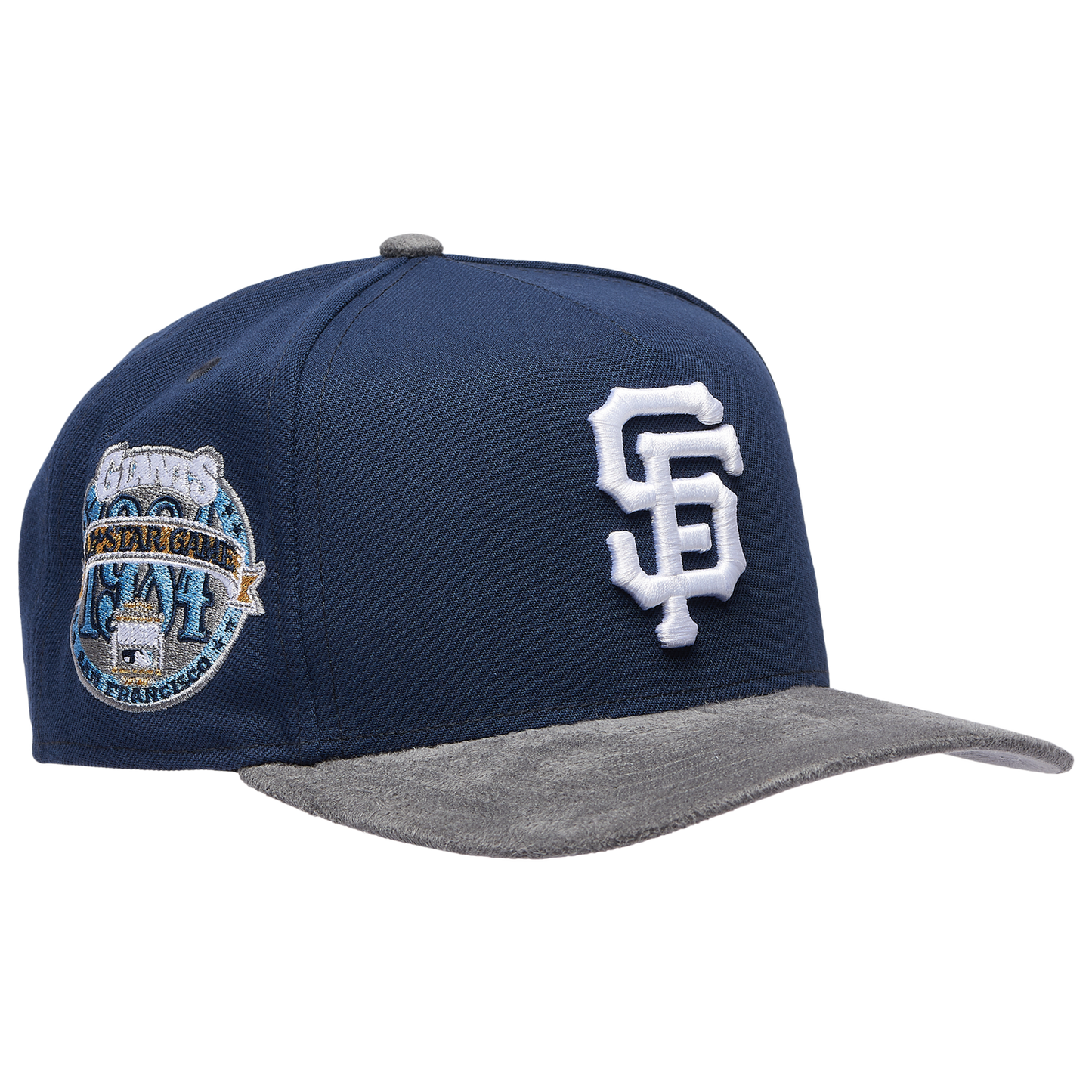 New Era Giants 950 A-Frame Curve 84 ASG Cap - Men's - Oceanside Blue/Gray Suede